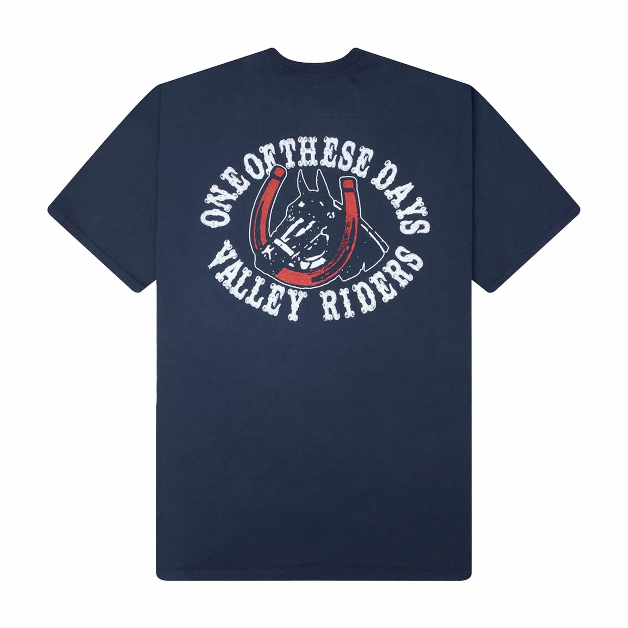One Of These Days Valley Riders T-Shirt (Sun Faded Washed Navy) - August Shop