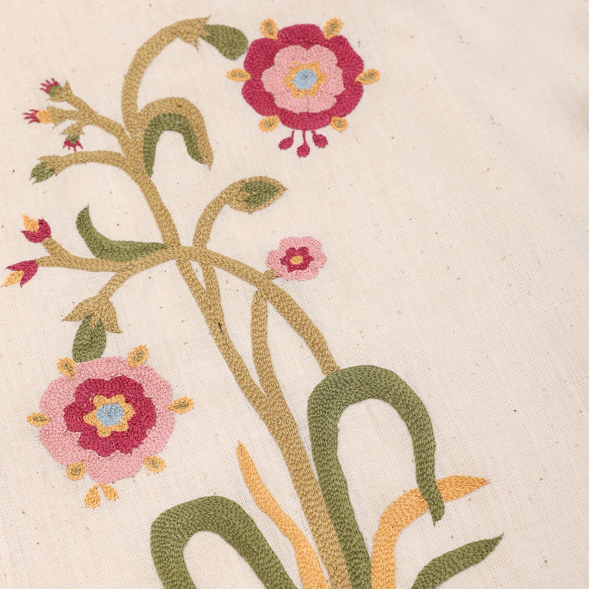 Kardo Ronen Embroidered Short Sleeve Shirt (Natural)