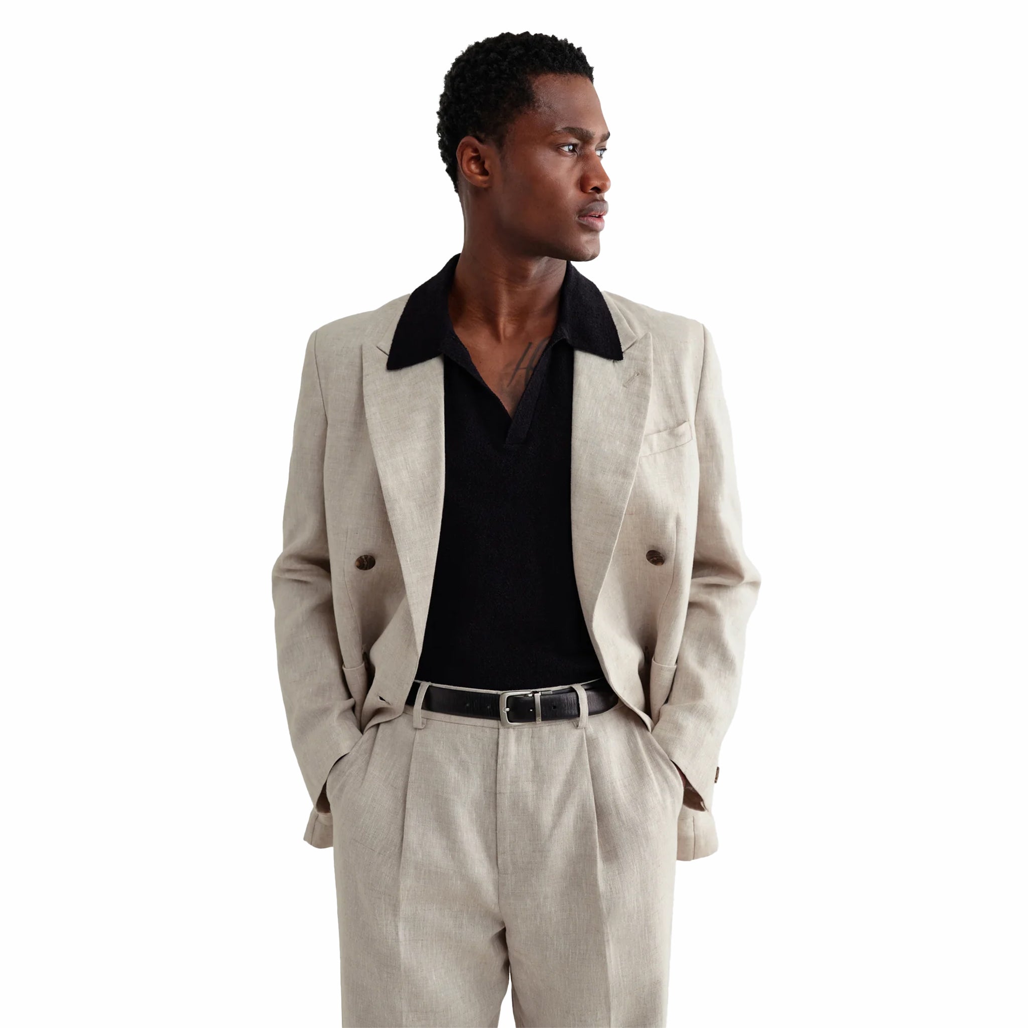 Wax London Vigo Blazer - Linen (Natural) - August Shop
