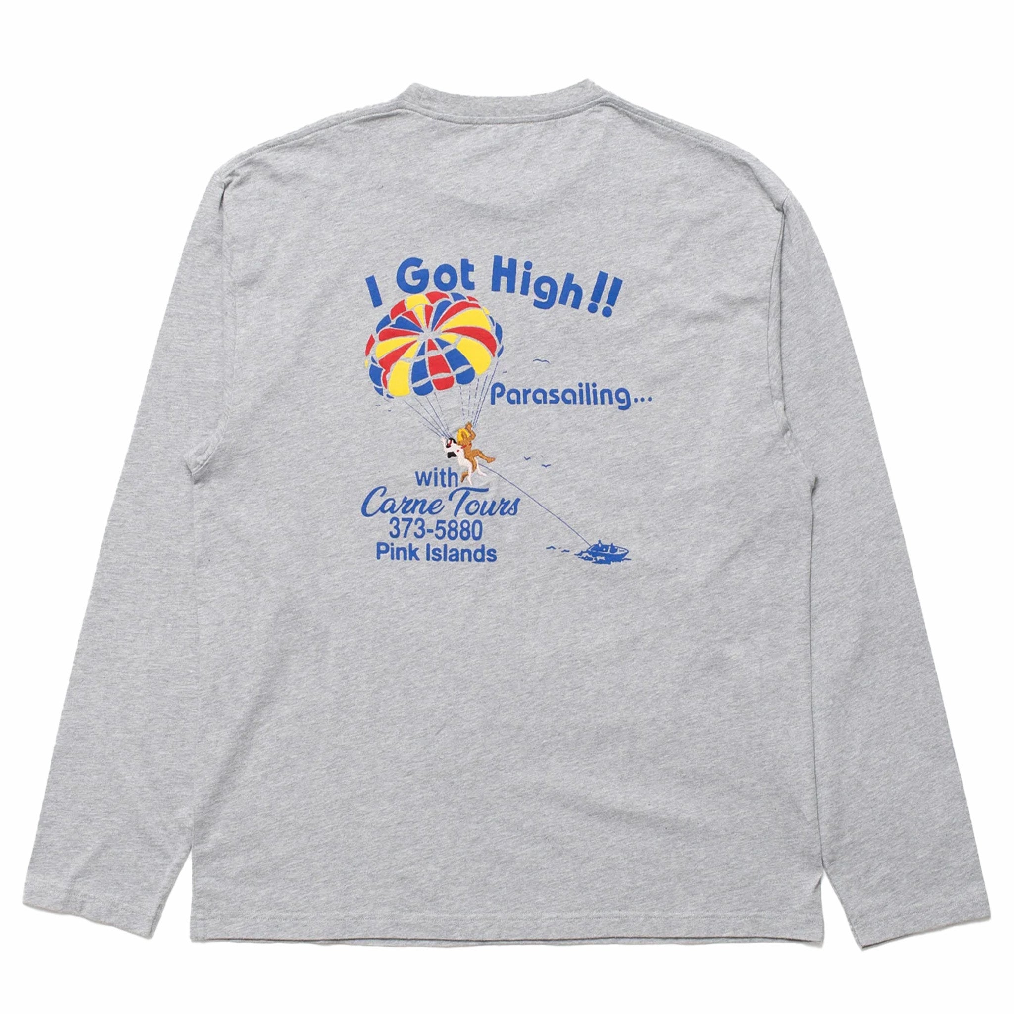Carne Bollente Carne World Tour Long Sleeve T-Shirt (Melange Grey) - August Shop