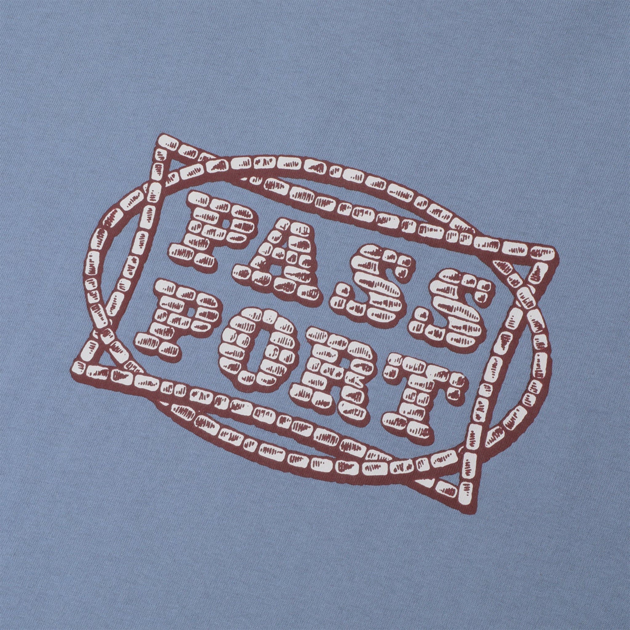 Pass~Port Stone Circle Tee (Washed Out Blue)