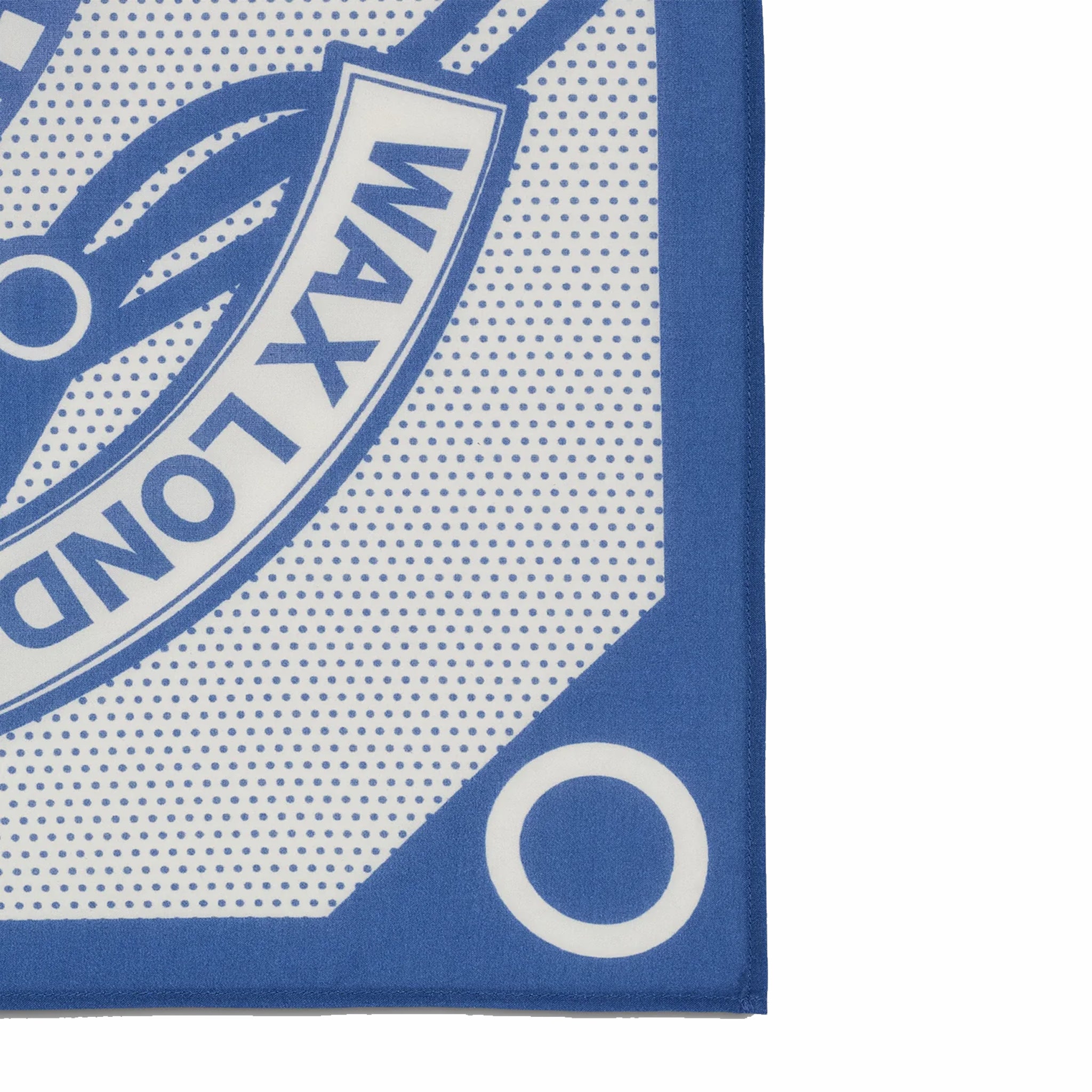 Wax London Sloane Neckscarf - Wax Bandana (Ecru/Blue) - August Shop