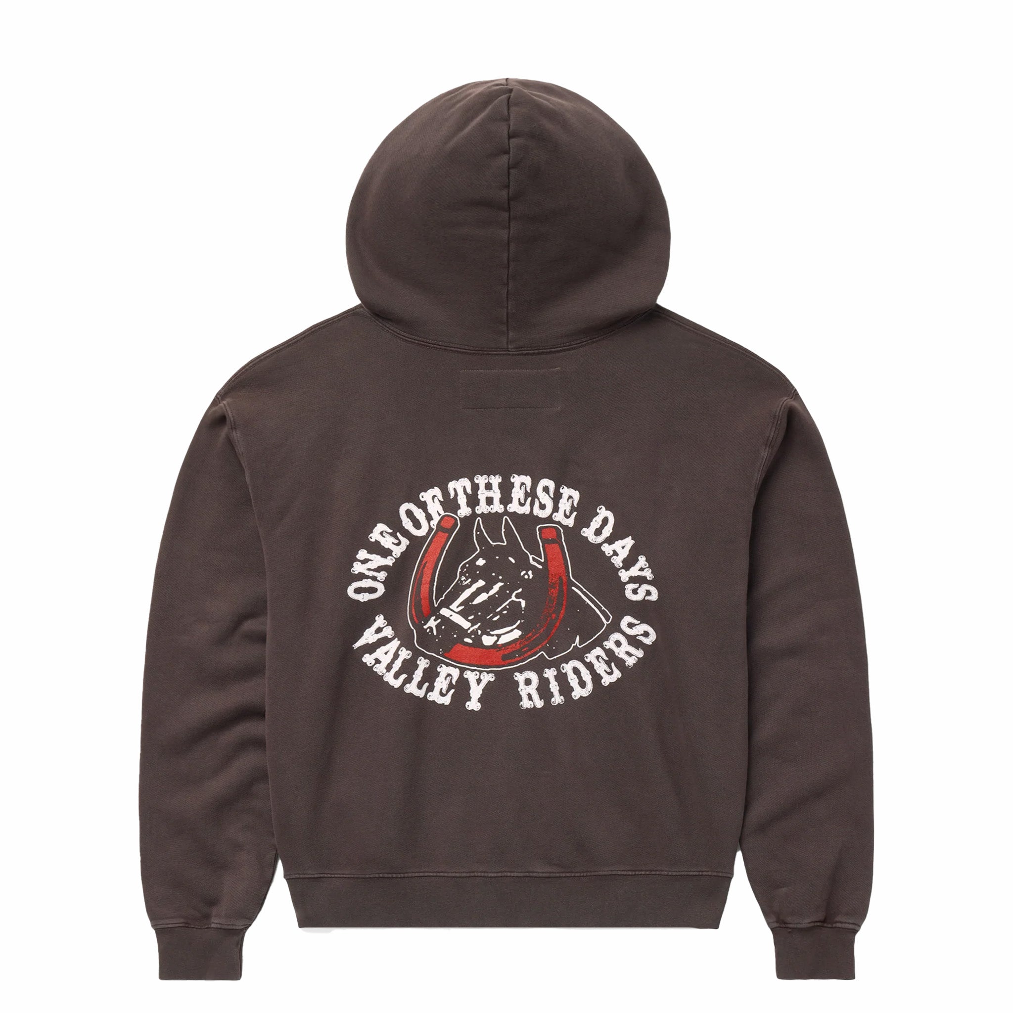 One Of These Days Valley Riders Zip Hoodie (Sun Faded Washed Brown) - August Shop