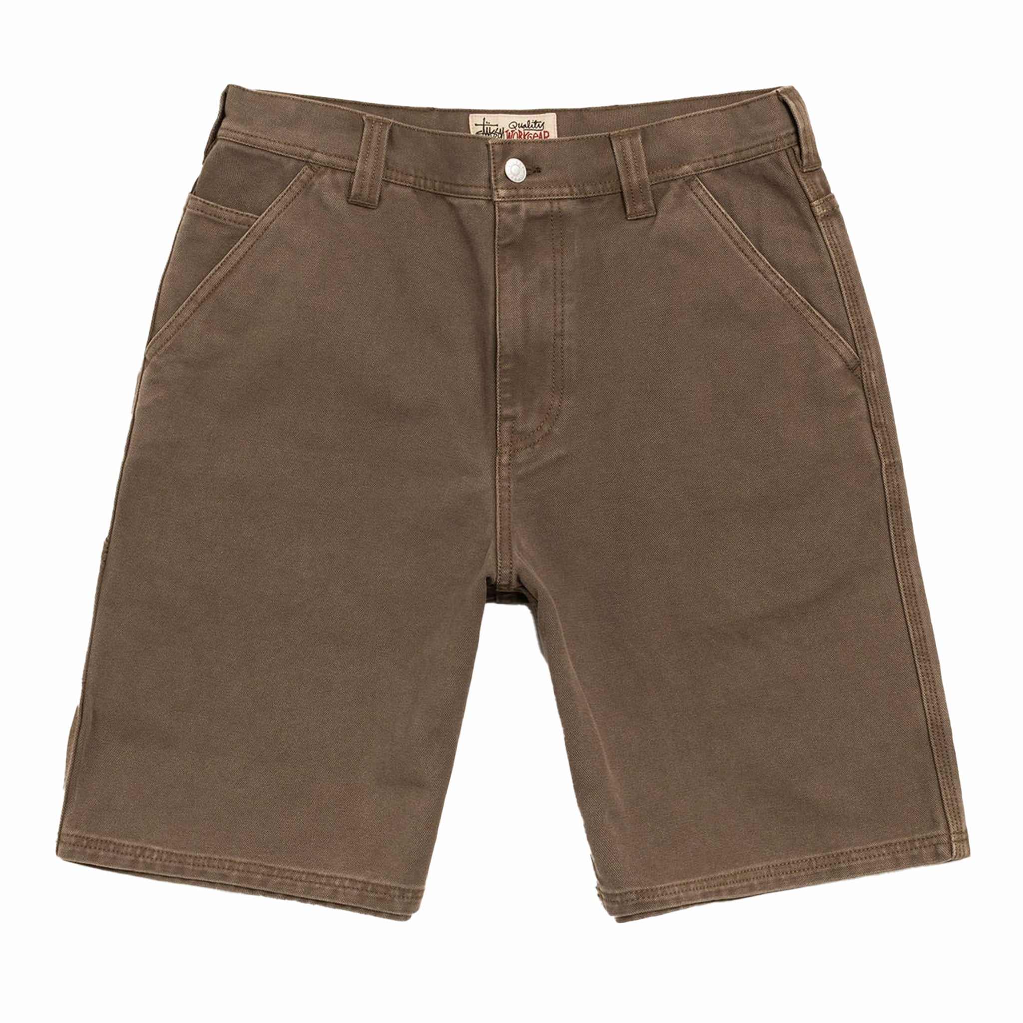 Stüssy Work Short Washed Canvas (Brown) - August Shop