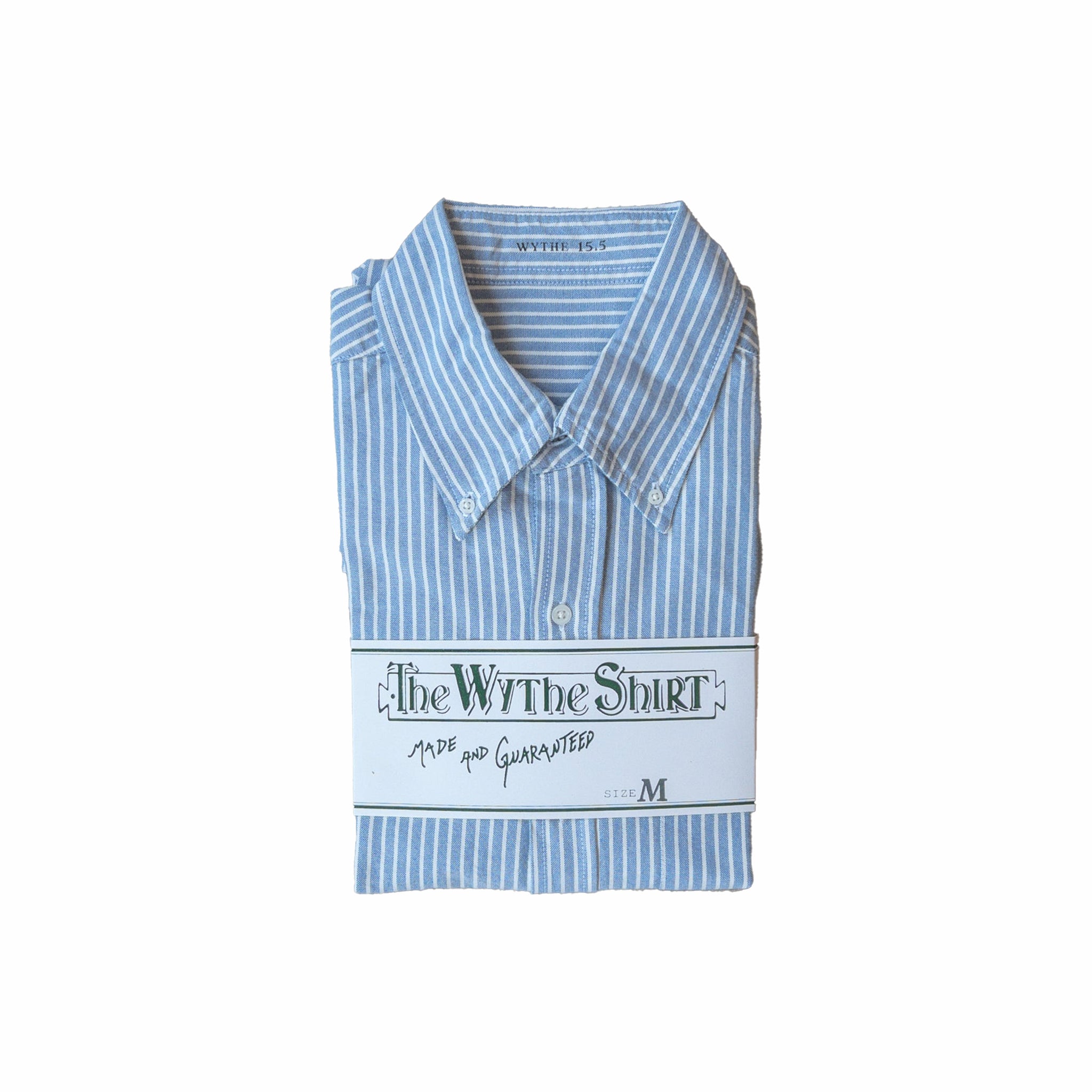 Wythe Oxford Cloth Button Down Shirt (Blue/White Stripe)