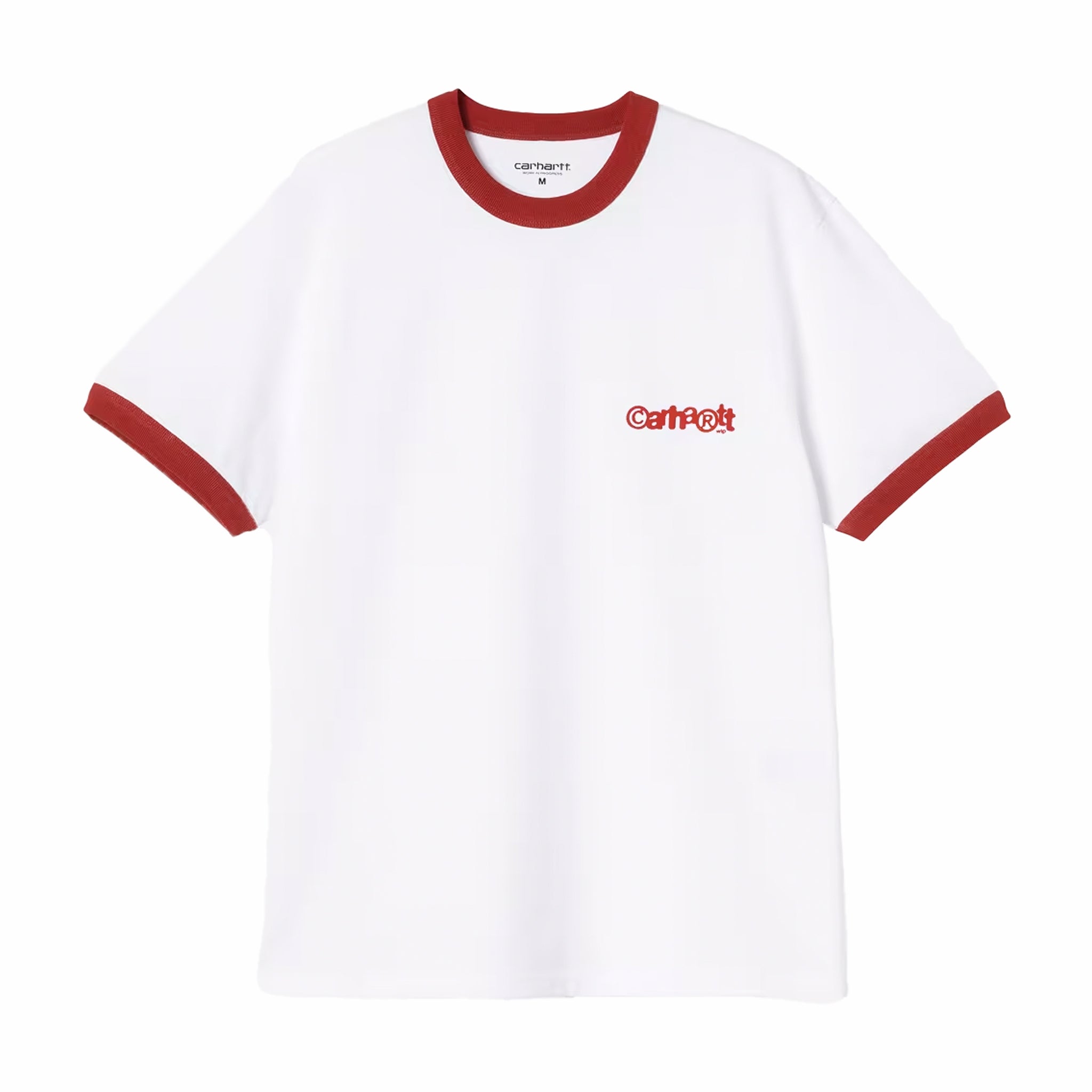 Carhartt WIP Ip Ringer T-Shirt (White/Red/Red) - August Shop