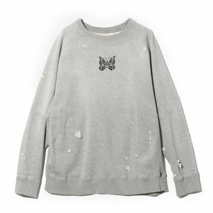 Needles Deconstructed Sweatshirt - Cotton French Terry (Grey) - August Shop