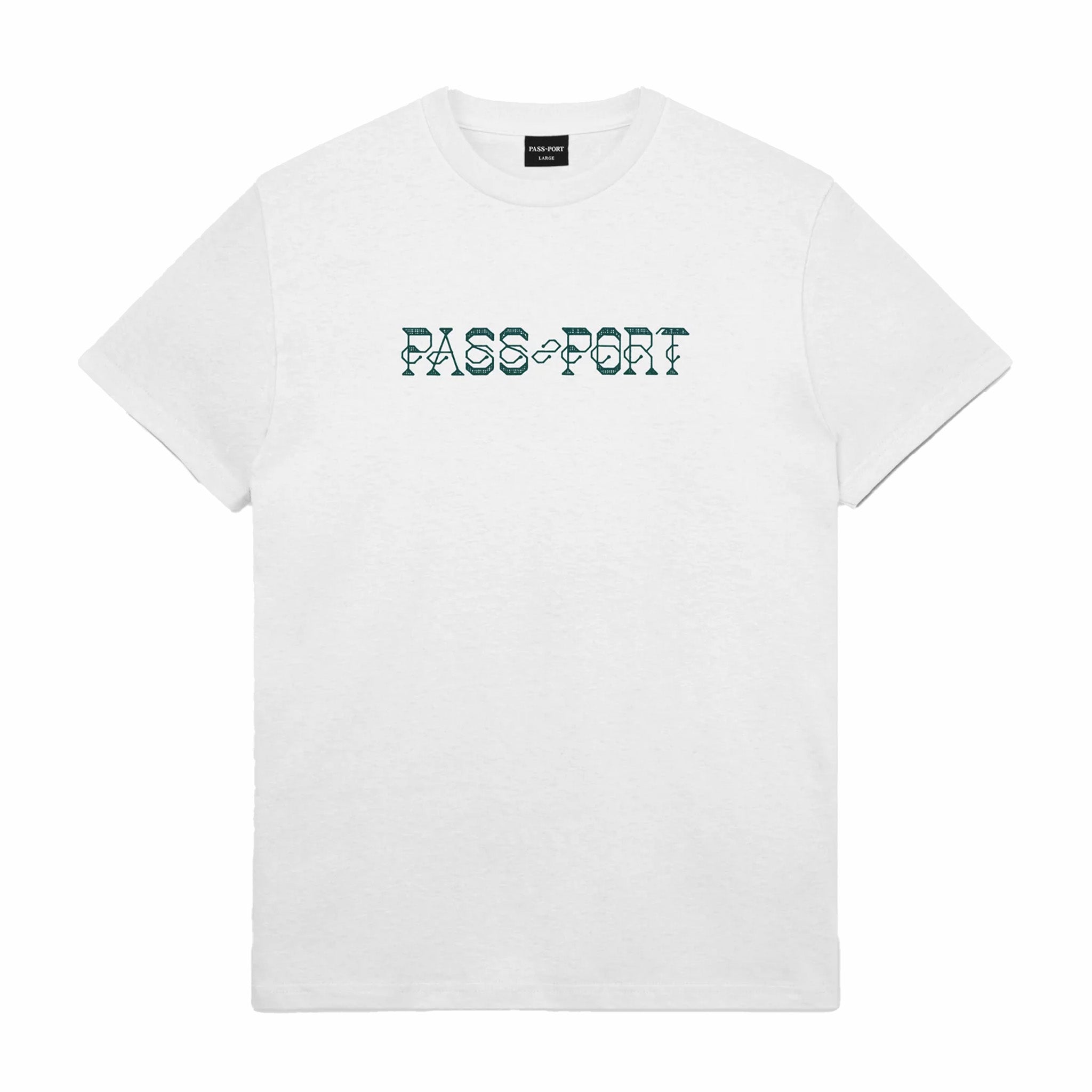 Pass~Port Needlework Tee (White) - August Shop