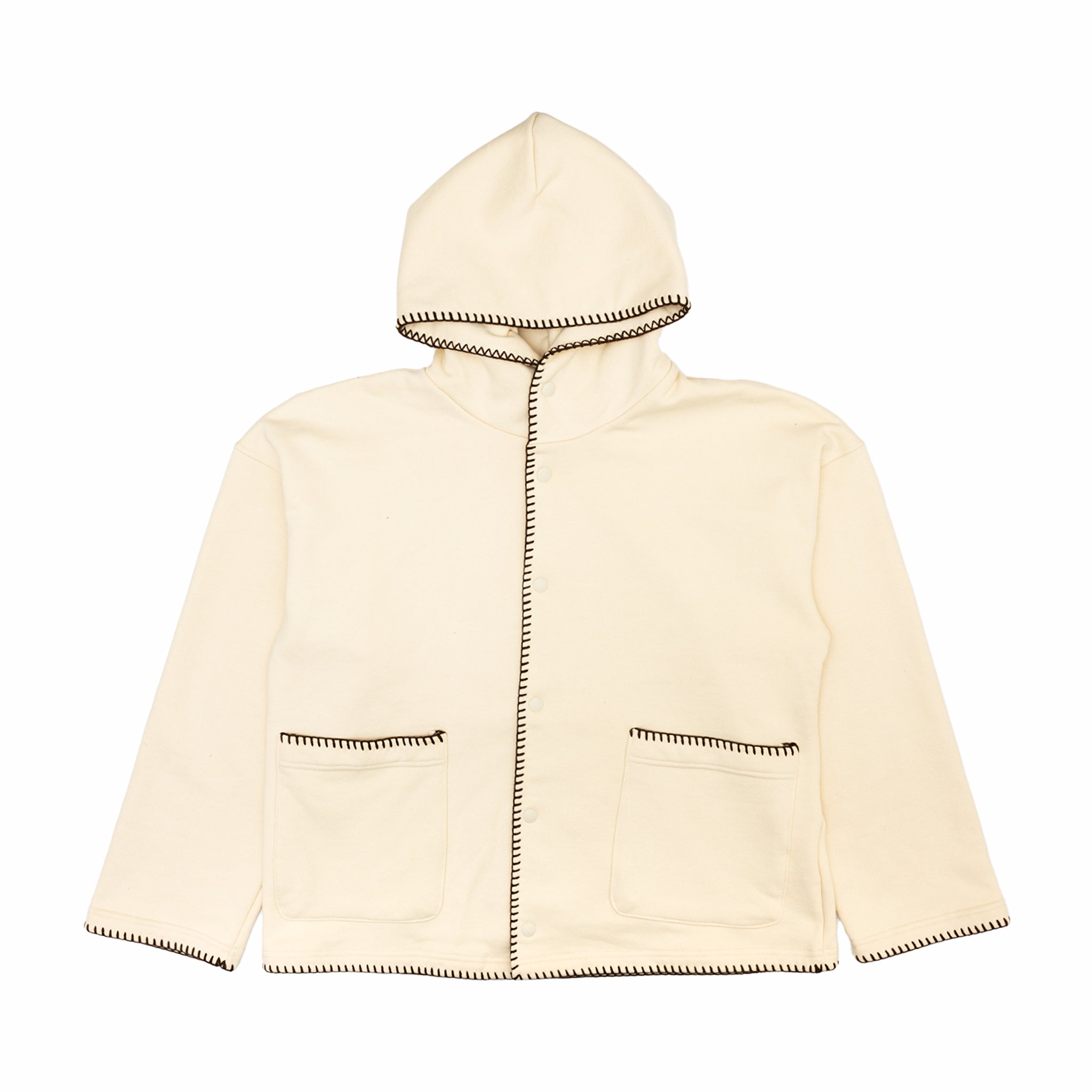 Estudio Niksen Embroidery Pocket Hoodie (Oatmeal) - August Shop