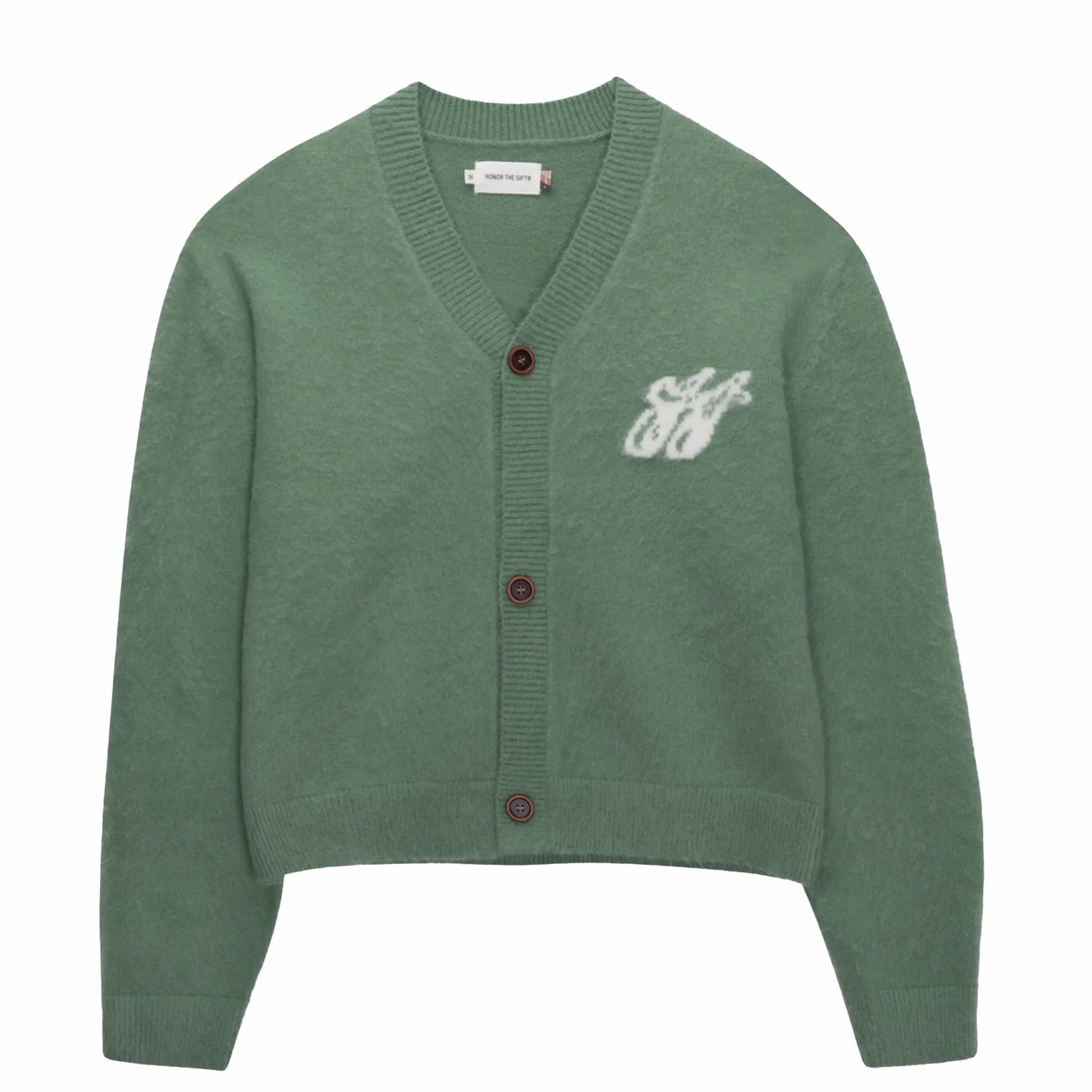Honor The Gift H Brushed Knit Cardigan (Mint) - August Shop