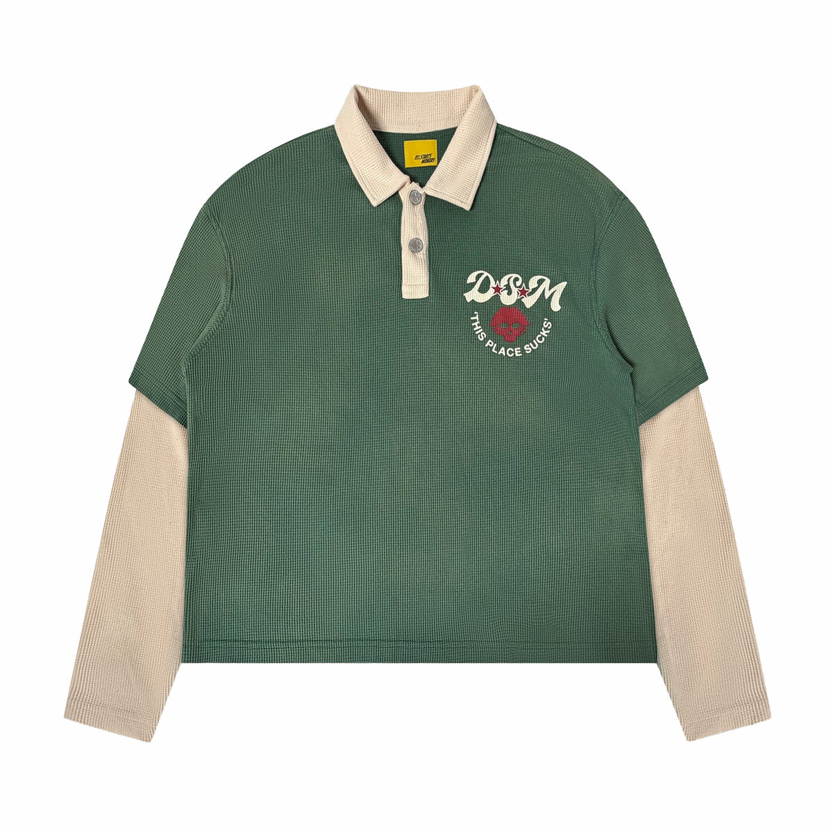 Diet Starts Monday Hollywood Waffle Polo (Green)
