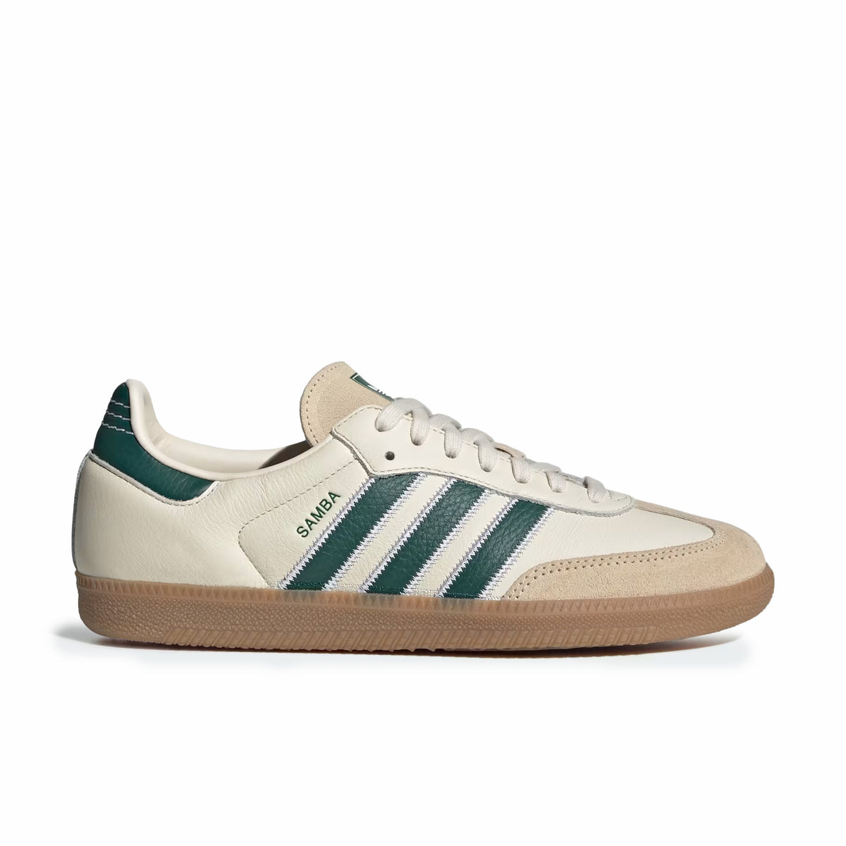 Adidas Men's Samba OG (Cream White/Collegiate Green/Gum)