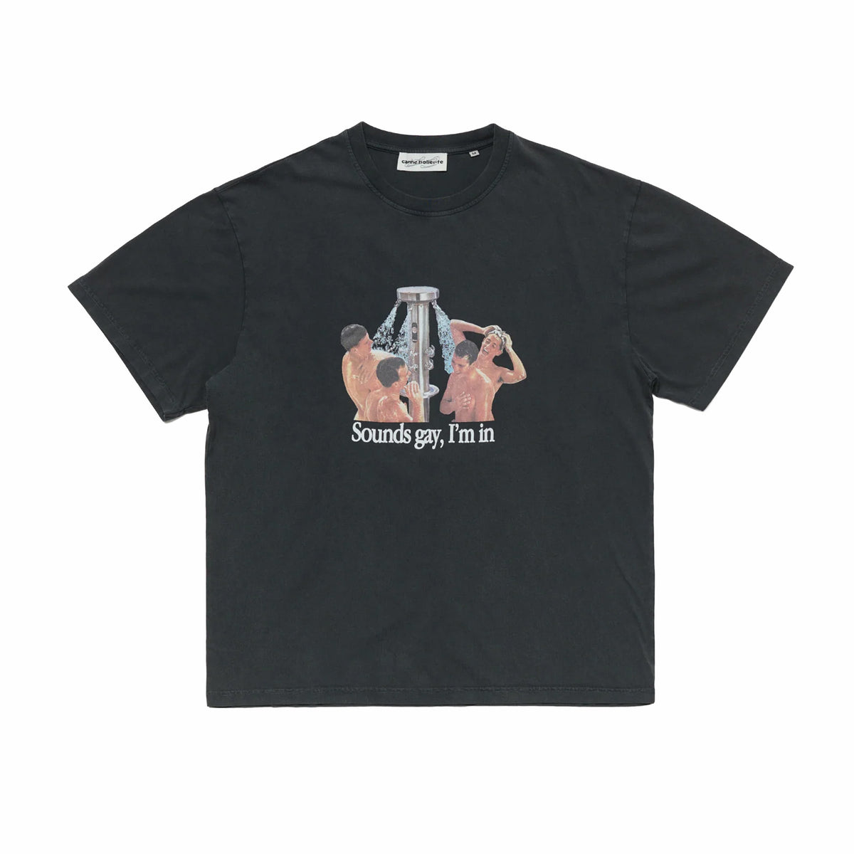 Carne Bollente Sounds Gay I'm In T-Shirt (Black)