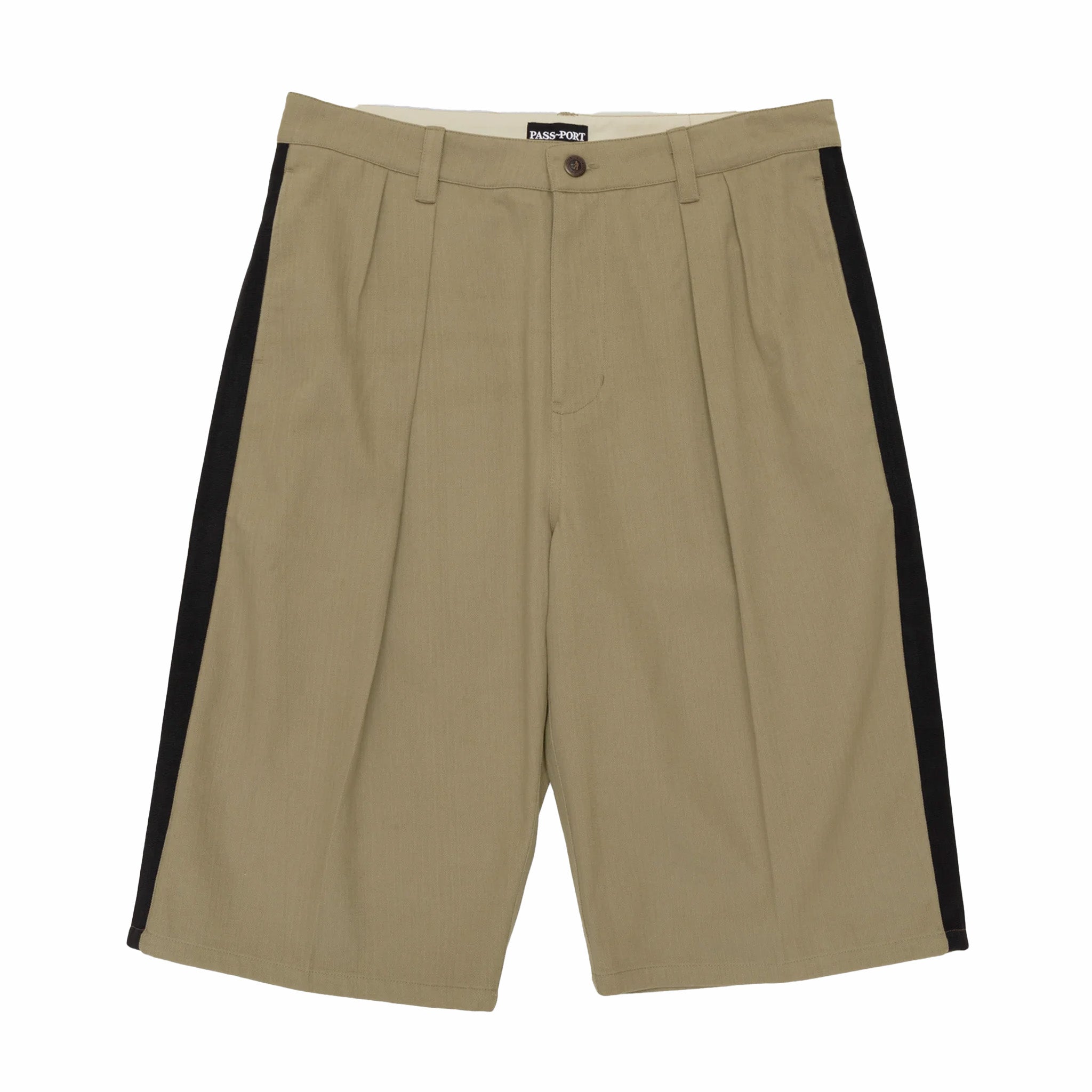 Pass~Port Herringbone Leagues Club Stripe Short (Stone/Black) - August Shop