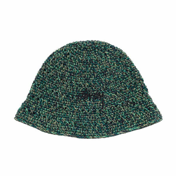 Stüssy Hemp Stock Knit Bucket Hat (Multi Green) – August