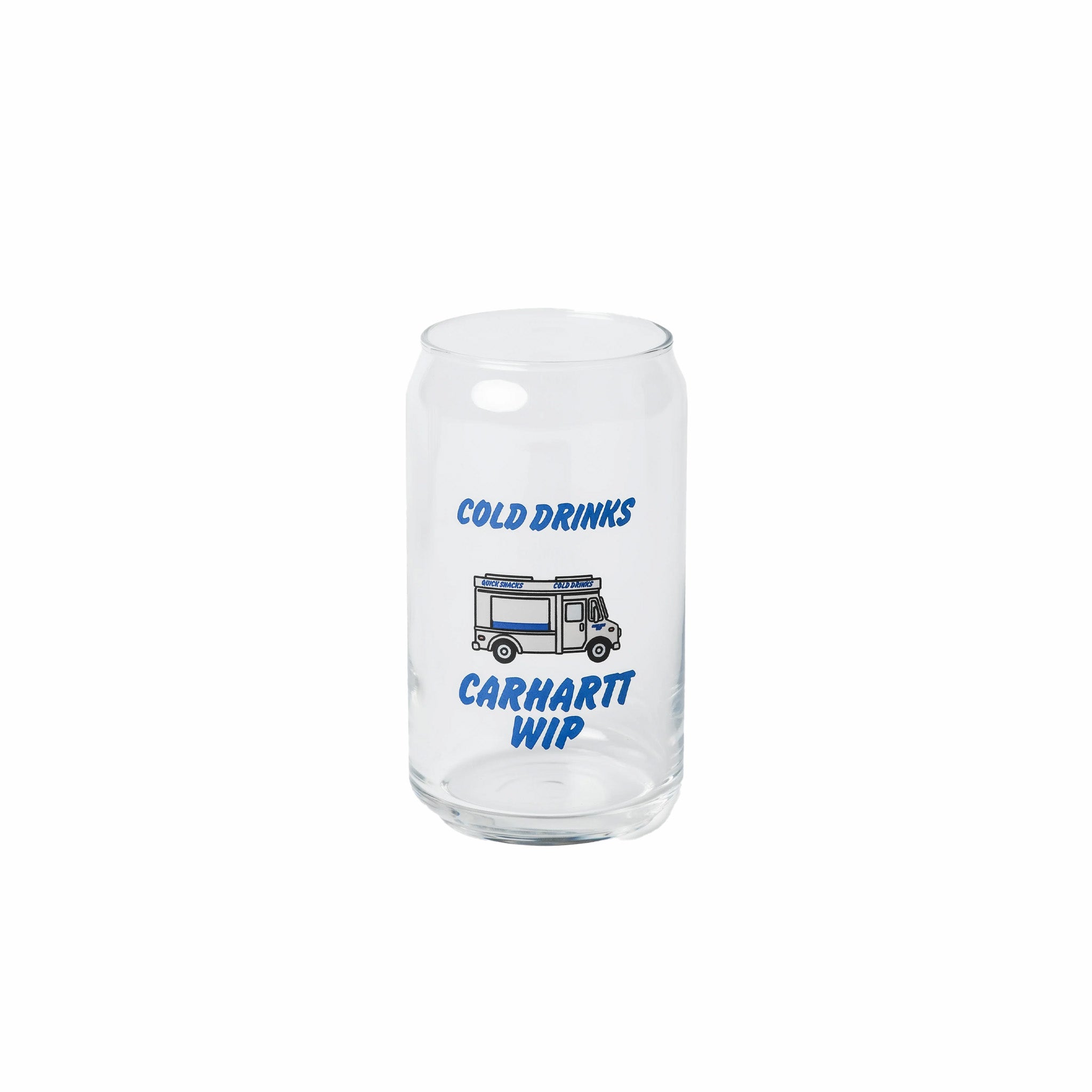 Carhartt WIP Cold Drinks Can Glass (Clear) - August Shop