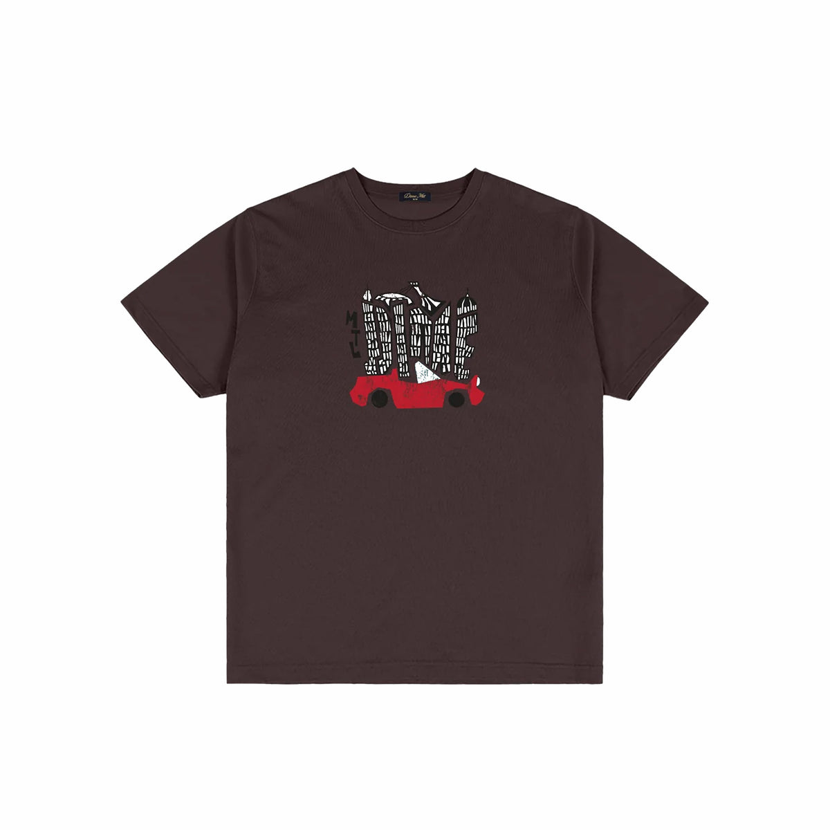 Dime Ville T-Shirt (Dark Brown) - August Shop