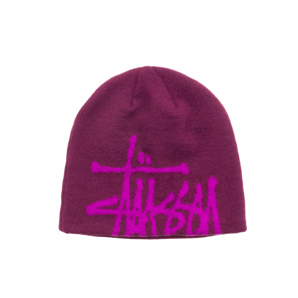 Stüssy Brushed Out Basic Skullcap (Plum) - August Shop