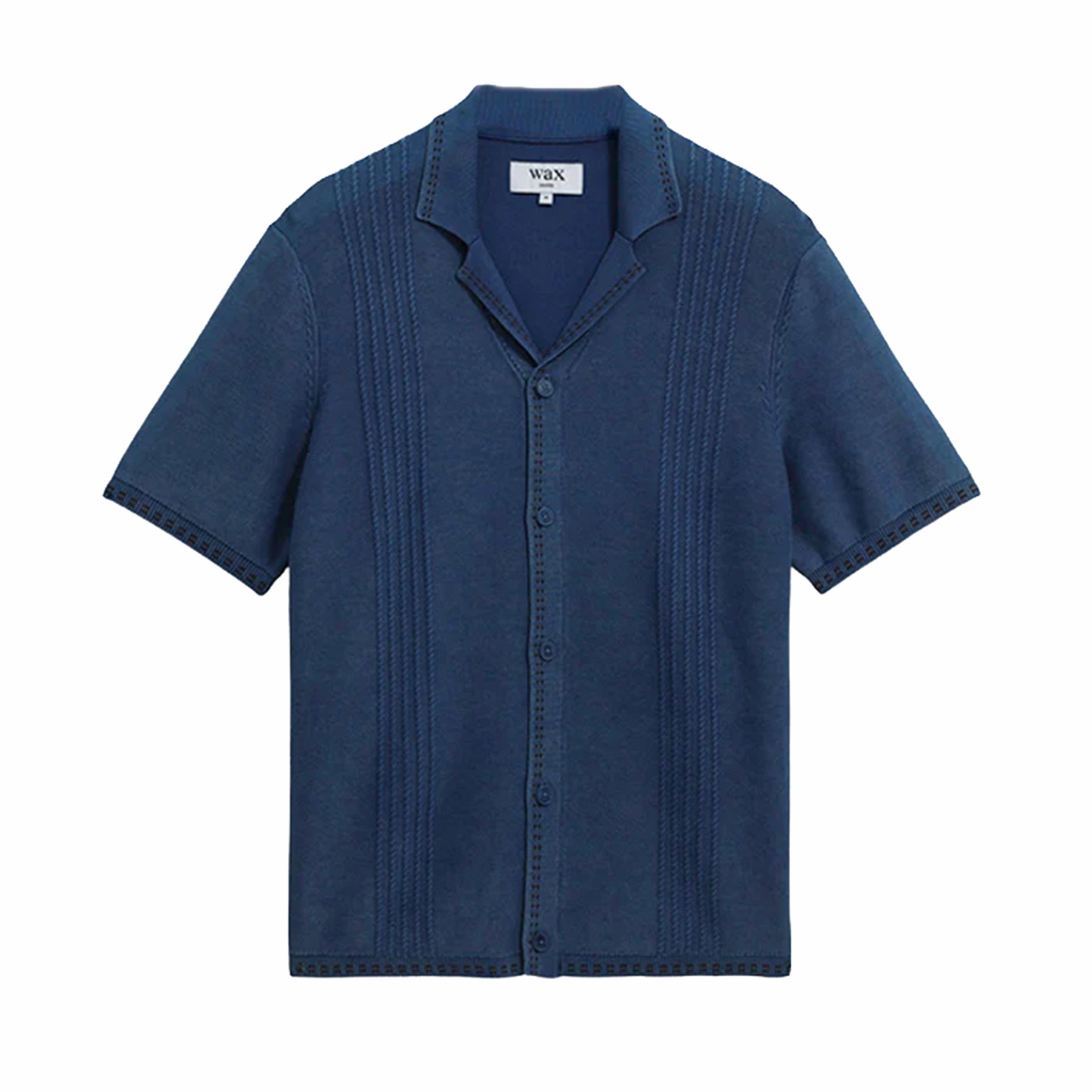 Wax London Ivy Shirt - Dyed Cotton (Blue)