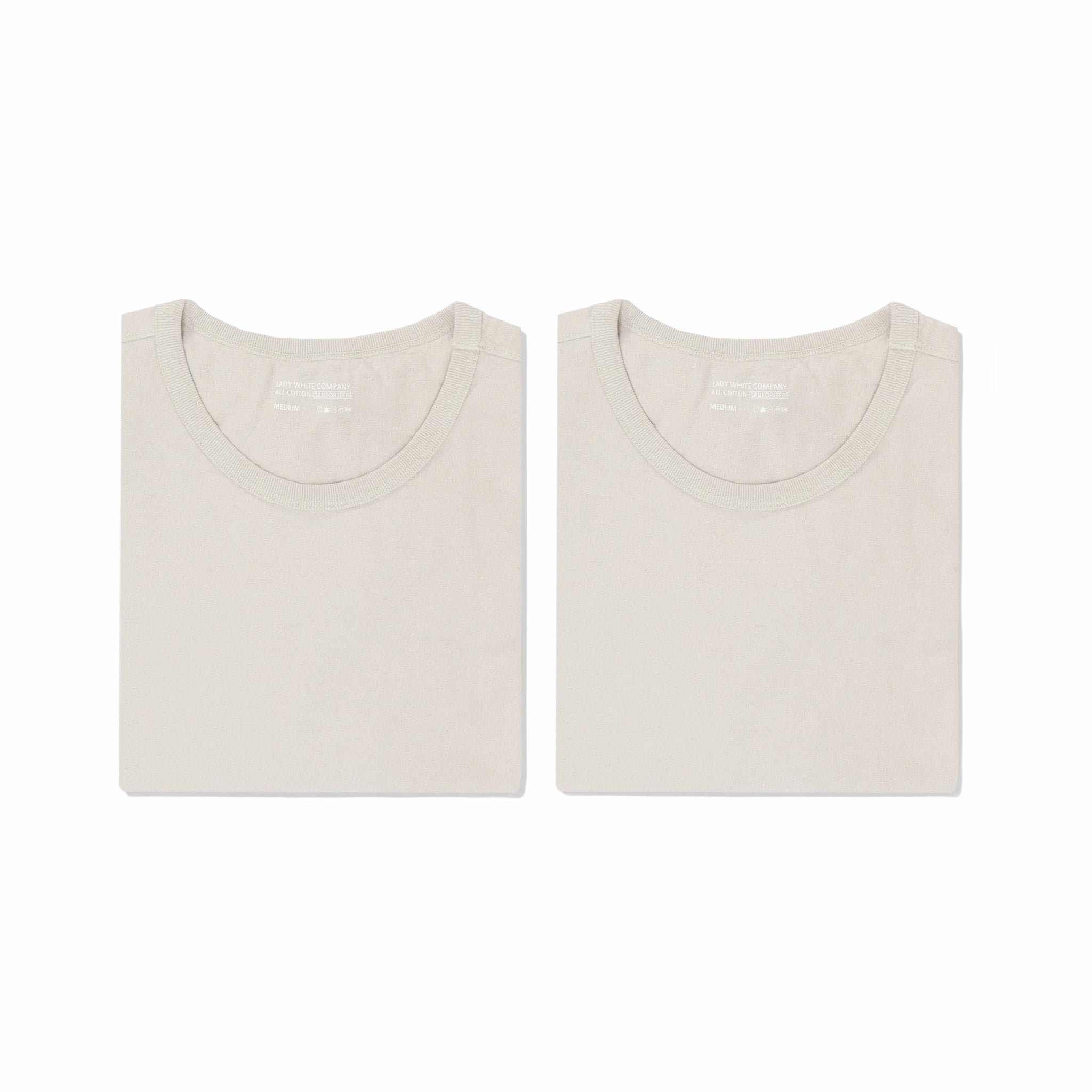 Lady White Co. "Our T-Shirt" 2-Pack (Solar Grey)