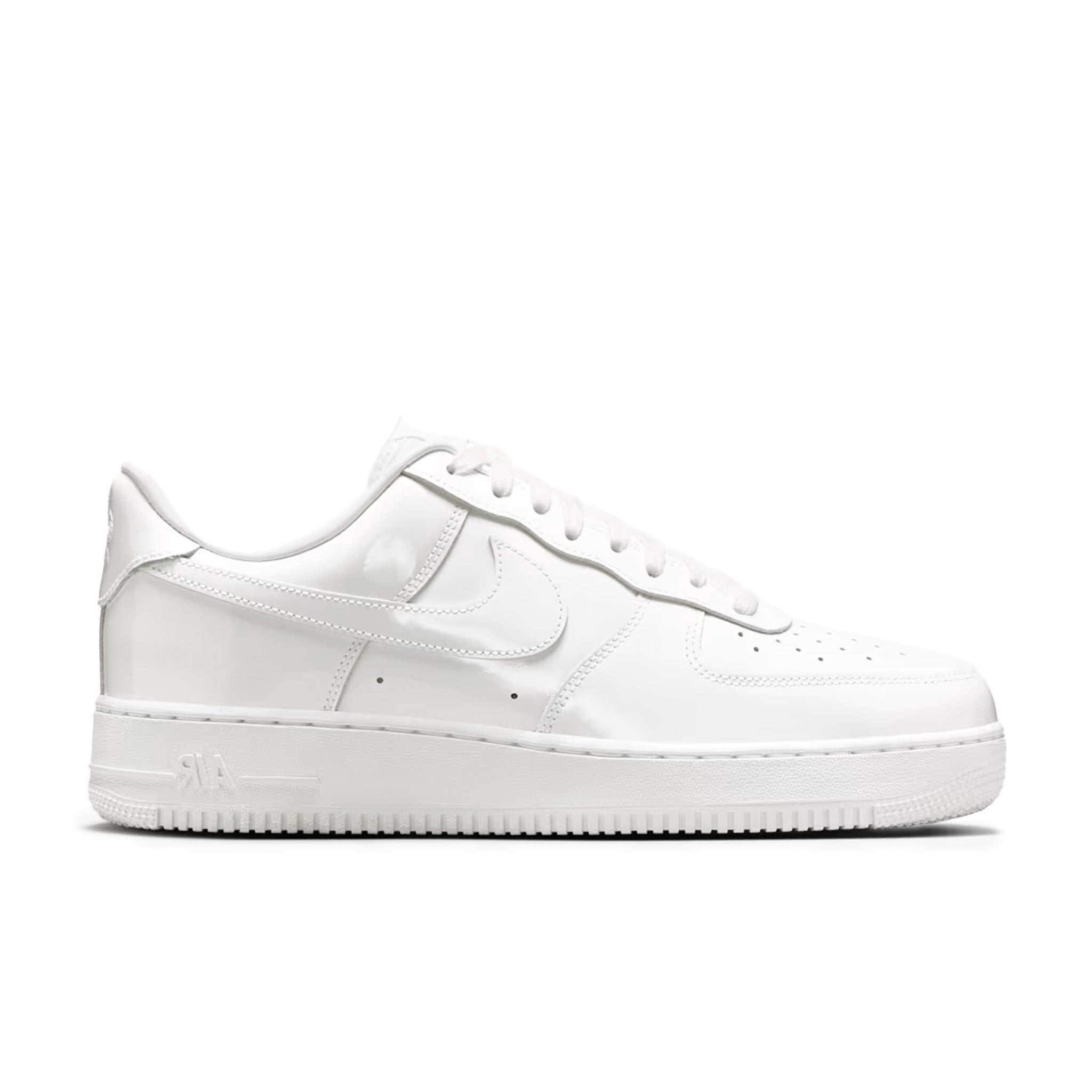 Nike Men's Air Force 1 Low "White Patent" (White/White) - August Shop