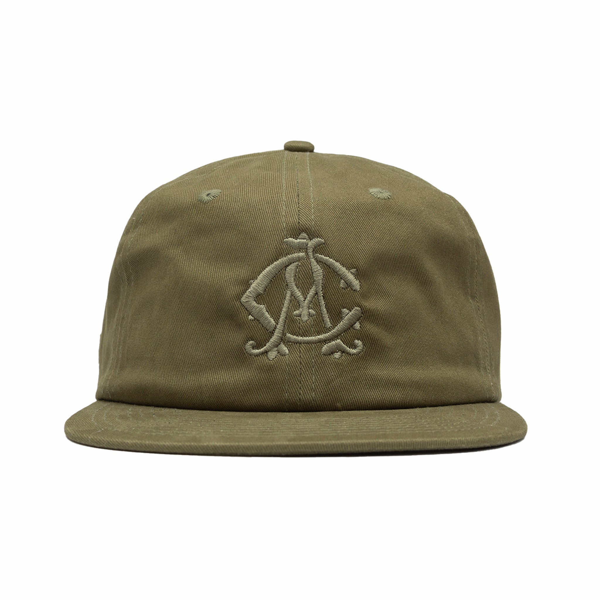 August "Cigar Lounge Logo" 6 Panel Cap (Cactus) - August Shop