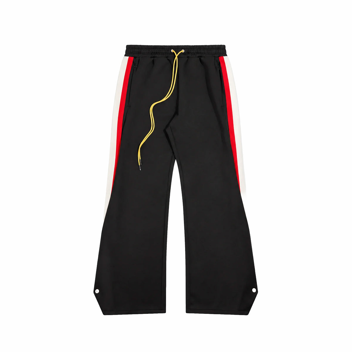 Diet Starts Monday Striped Snap Pants (Black/Red)