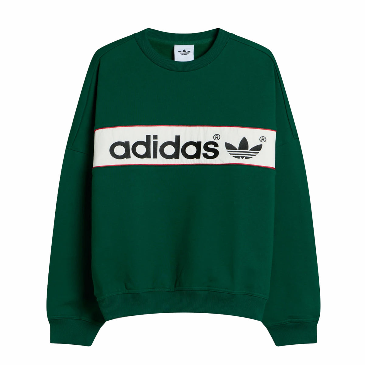 Adidas Block Sweatshirt (Dark Green) - August Shop