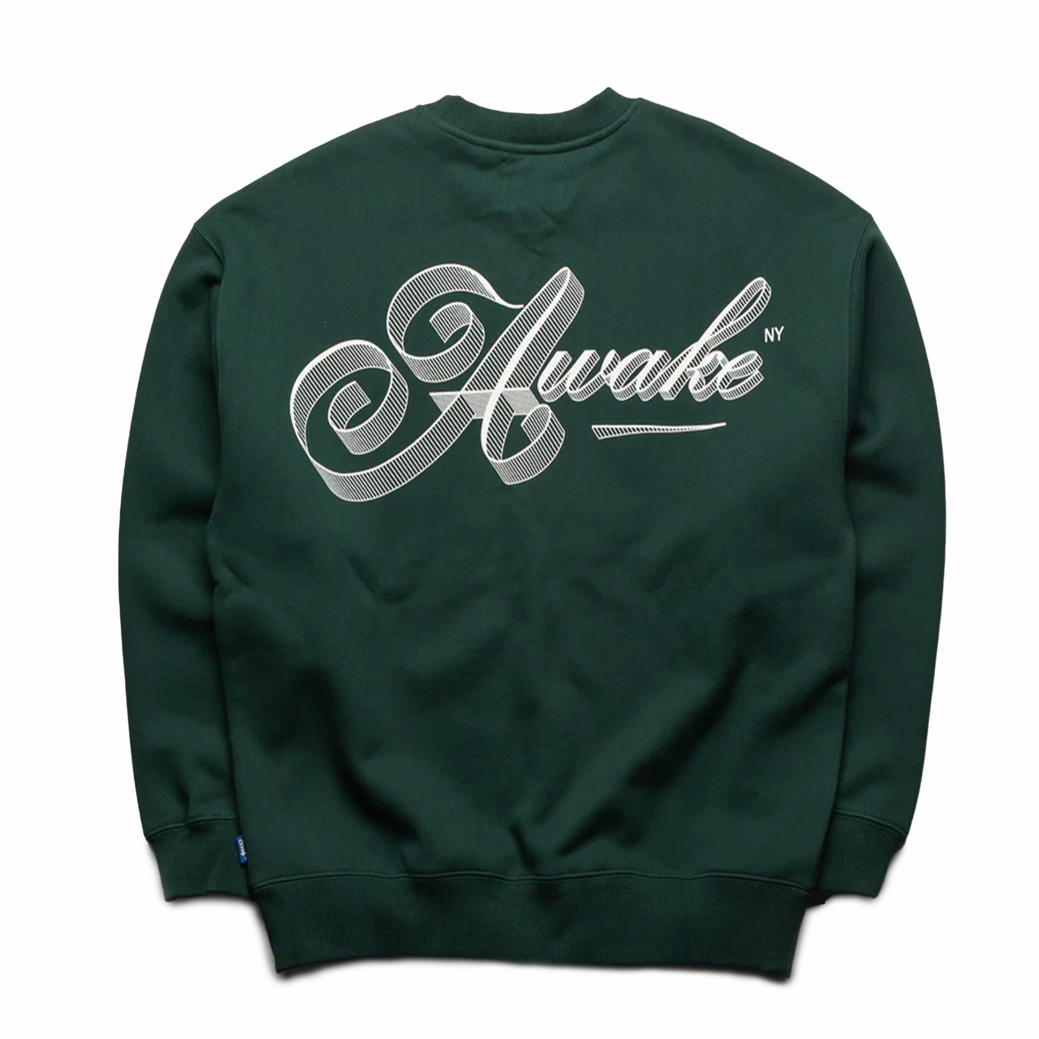 Awake NY Script Crewneck (Green) - August Shop