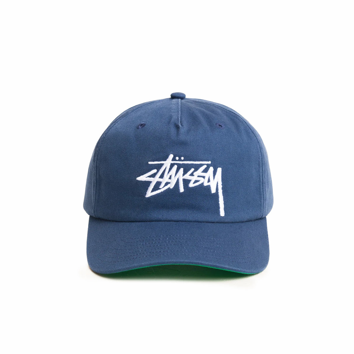 Stüssy Big Stock Mid Depth Cap (Deep Blue) - August Shop