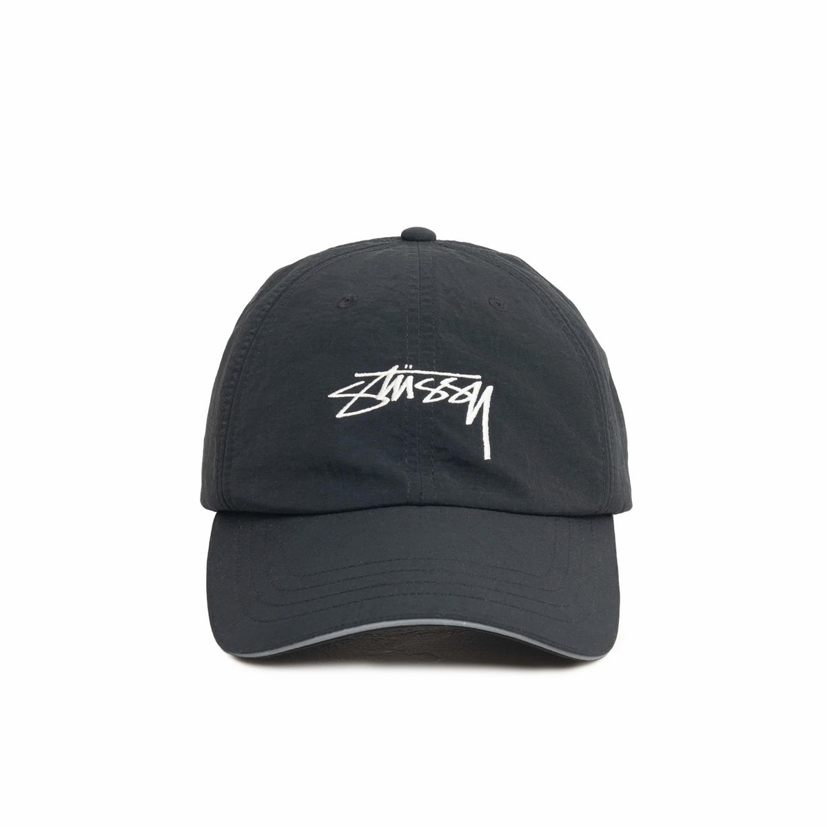Stüssy Smooth Stock Strapback Cap (Black) - August Shop