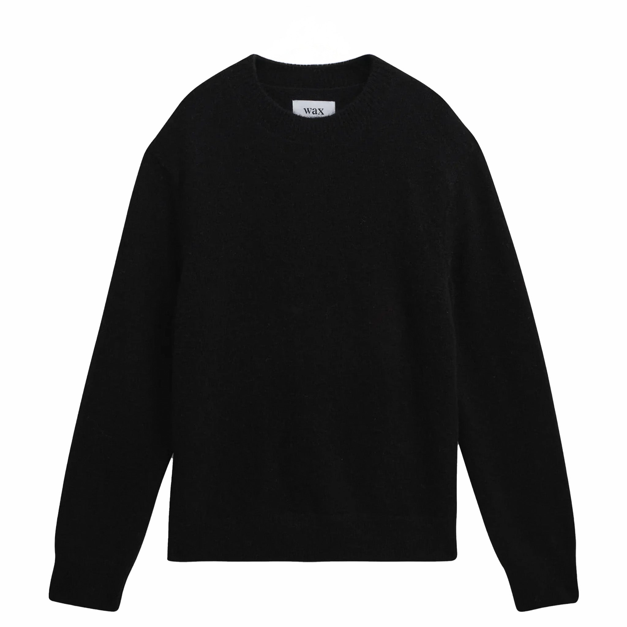 Wax London Wilde Crew - Fluffy Wool Blend (Black) - August Shop
