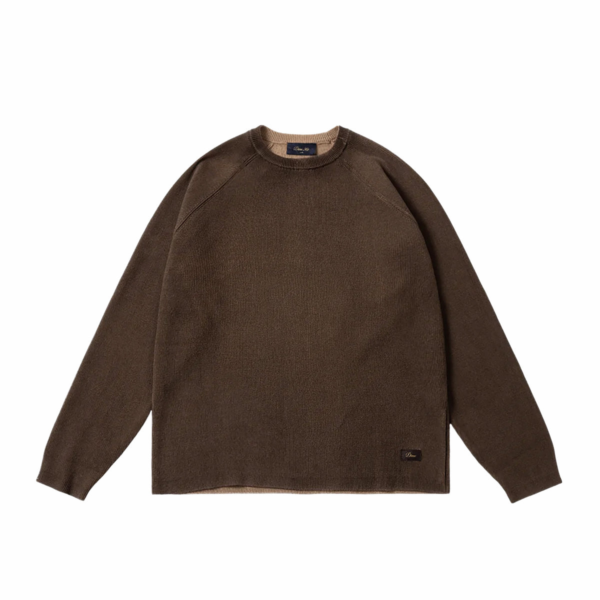 Dime Printed Rib Sweater (Brown/Tan)