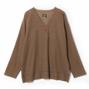 Needles Tunic Shirt - Wool Gauze (Beige) - August Shop
