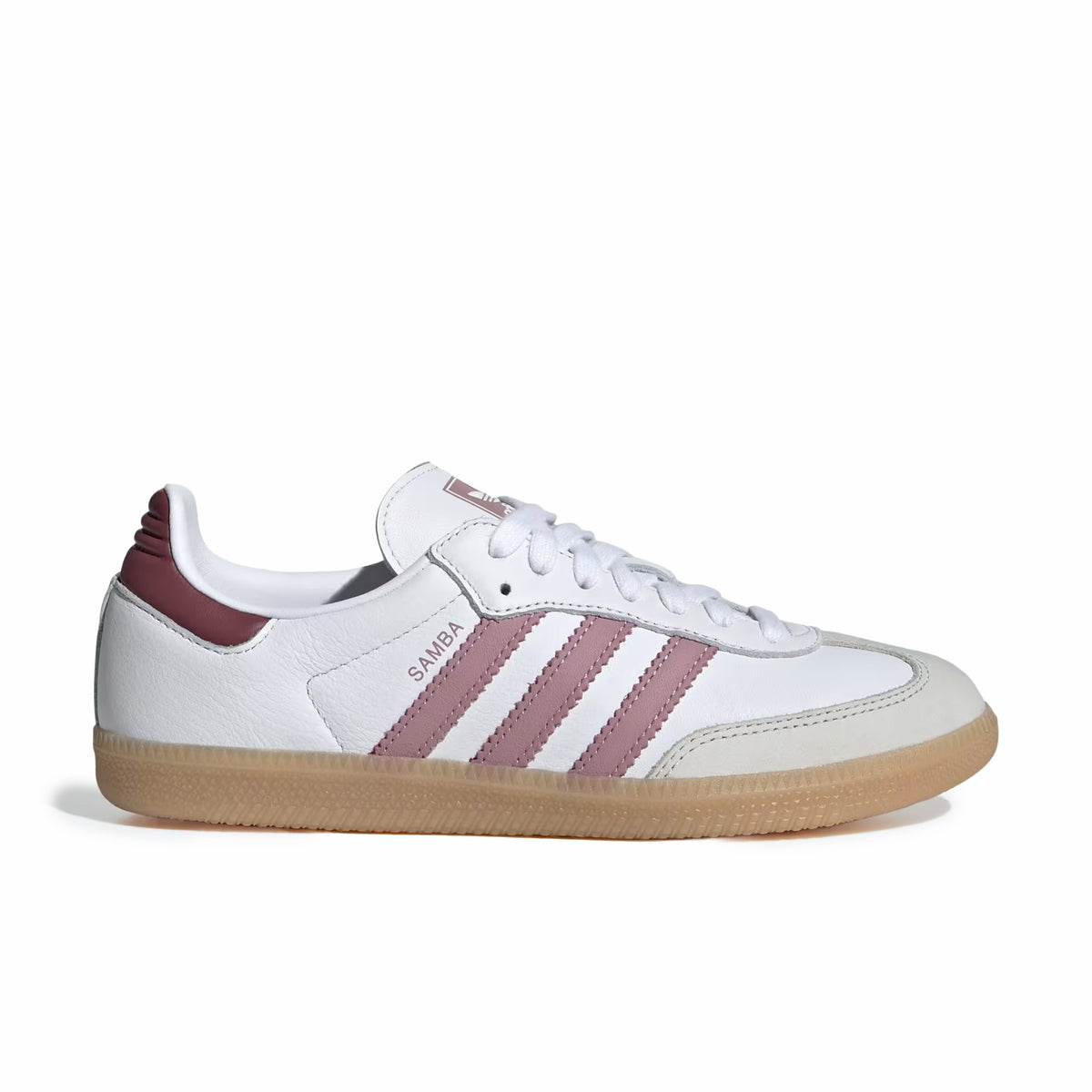 Adidas Women's Samba OG (Cloud White/Magic Mauve/Burgundy) - August Shop