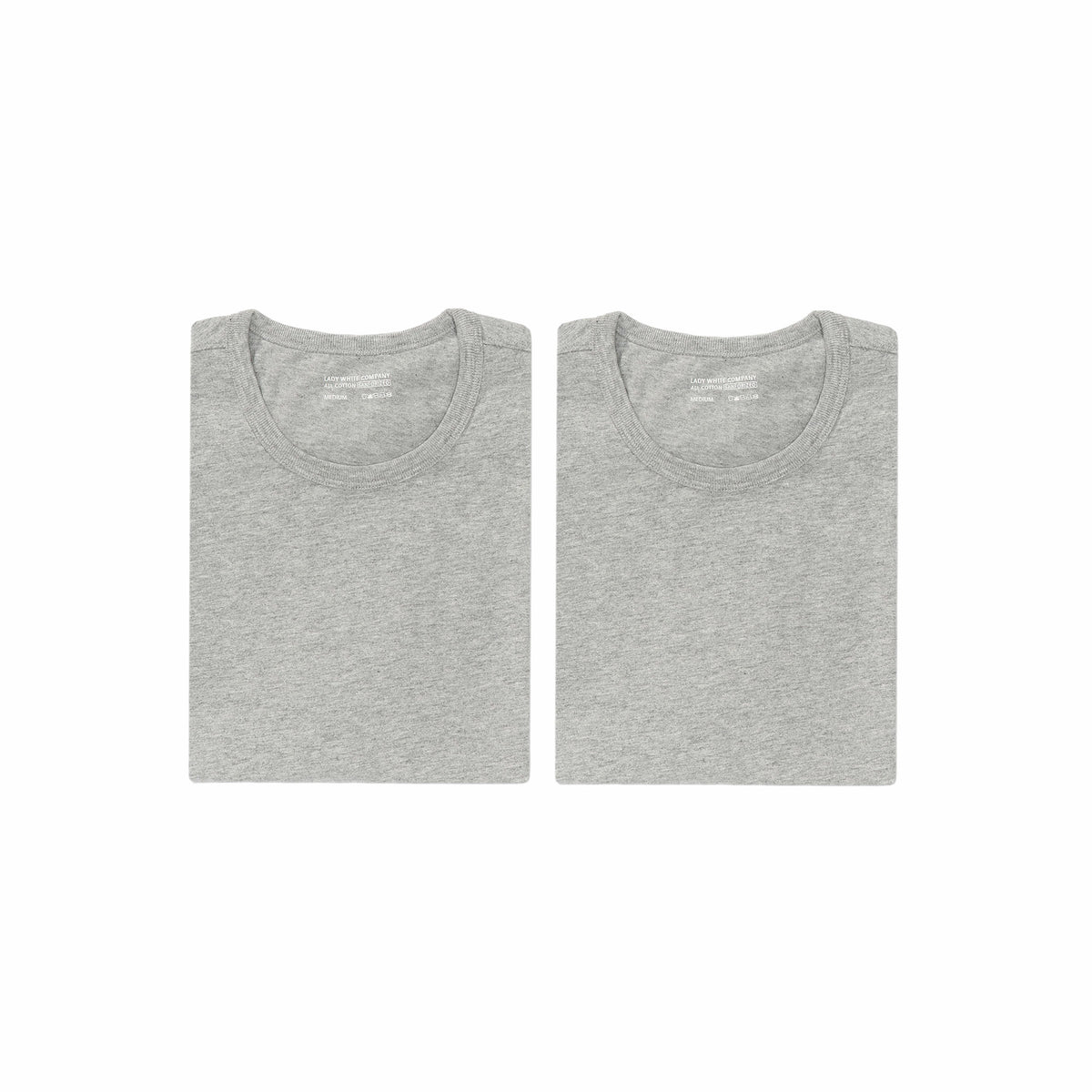 Lady White Co. "Our T-Shirt" 2-Pack (Heather Grey)
