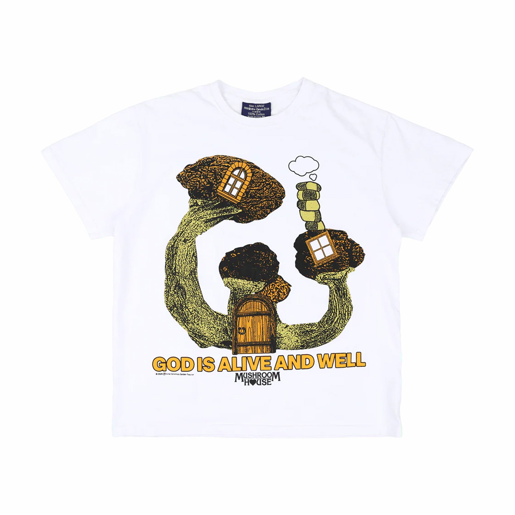 Online Ceramics God is Alive and Well Tee (White)