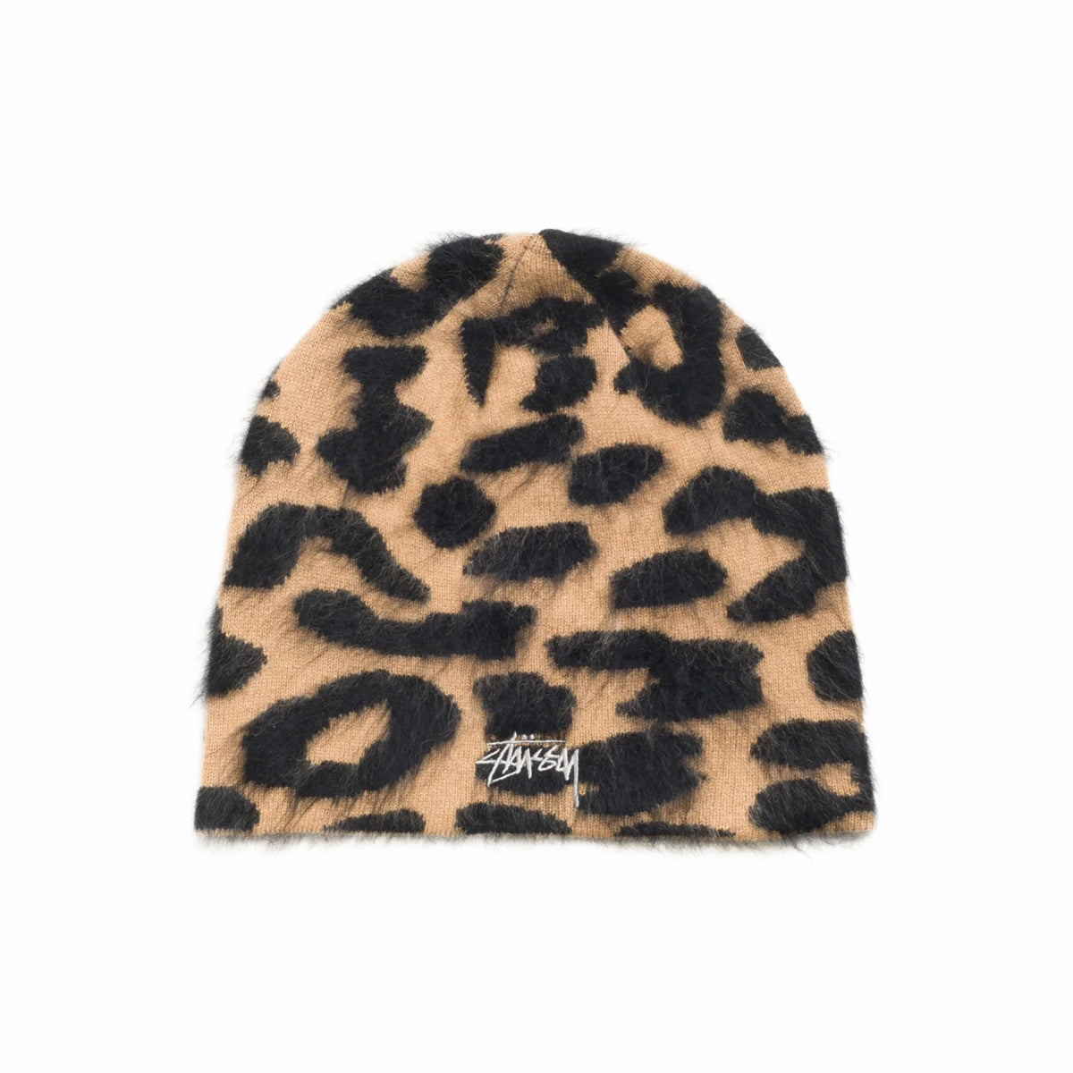 Stüssy Cashmere Leopard Skullcap (Caramel) - August Shop