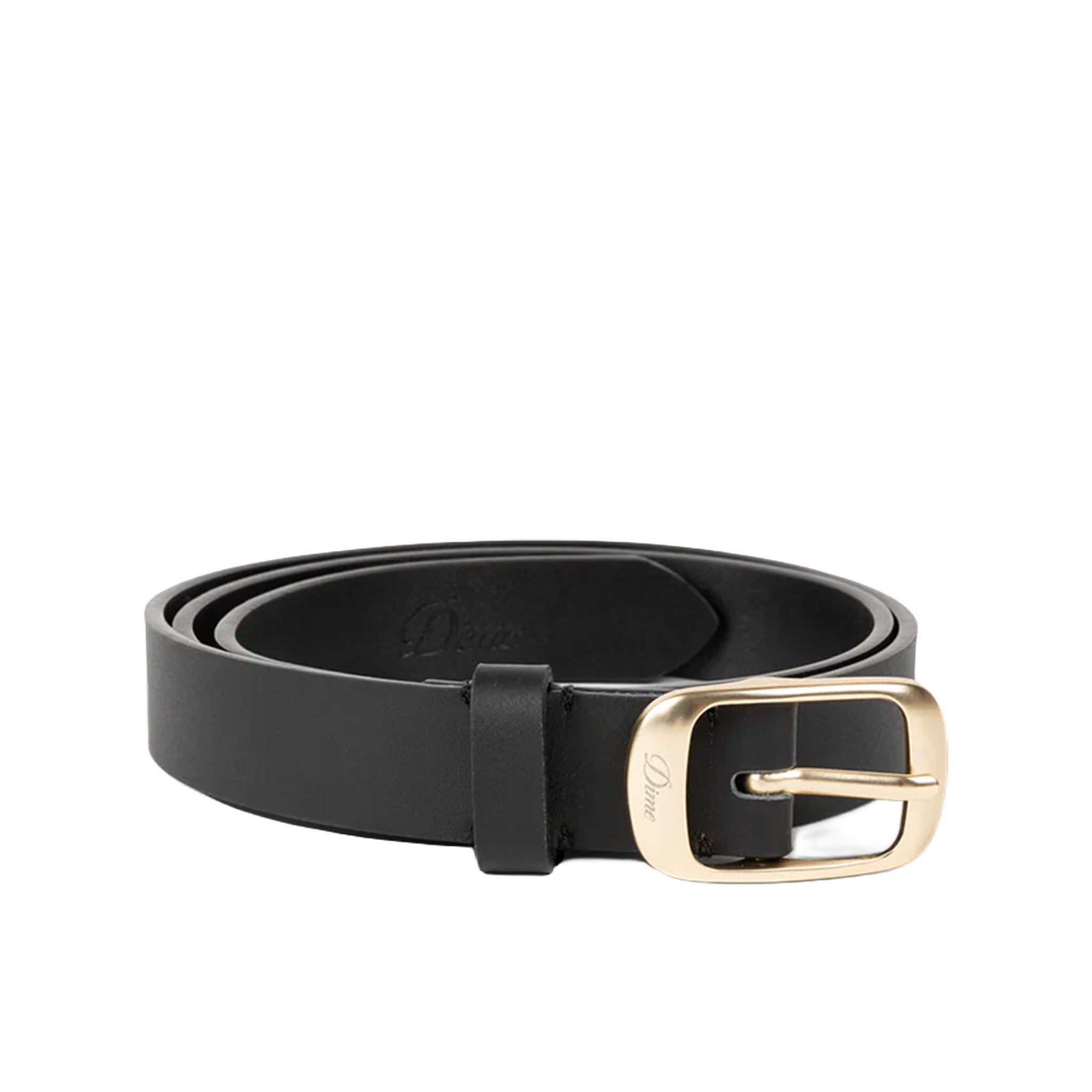 Dime Dress Leather Belt (Black)