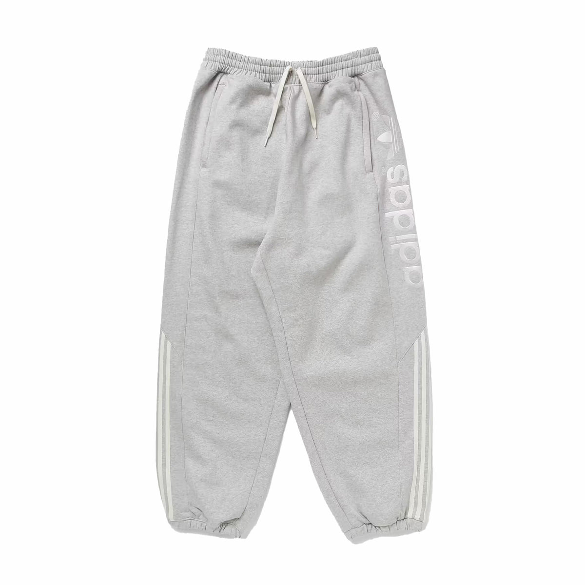 Adidas Block Sweatpant (Light Heather Grey) - August Shop