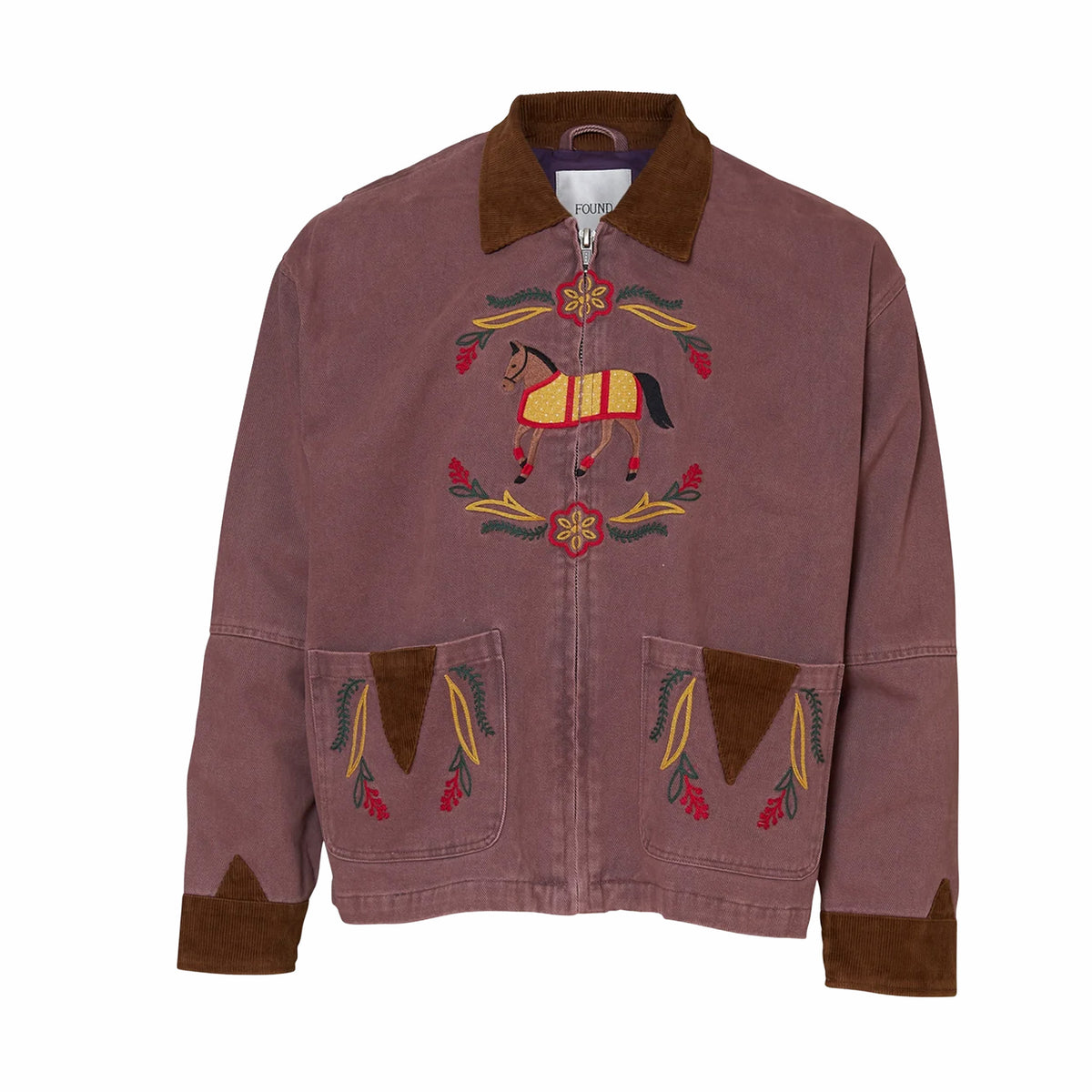 Found Horse Crestwork Jacket (Faded Purple) - August Shop