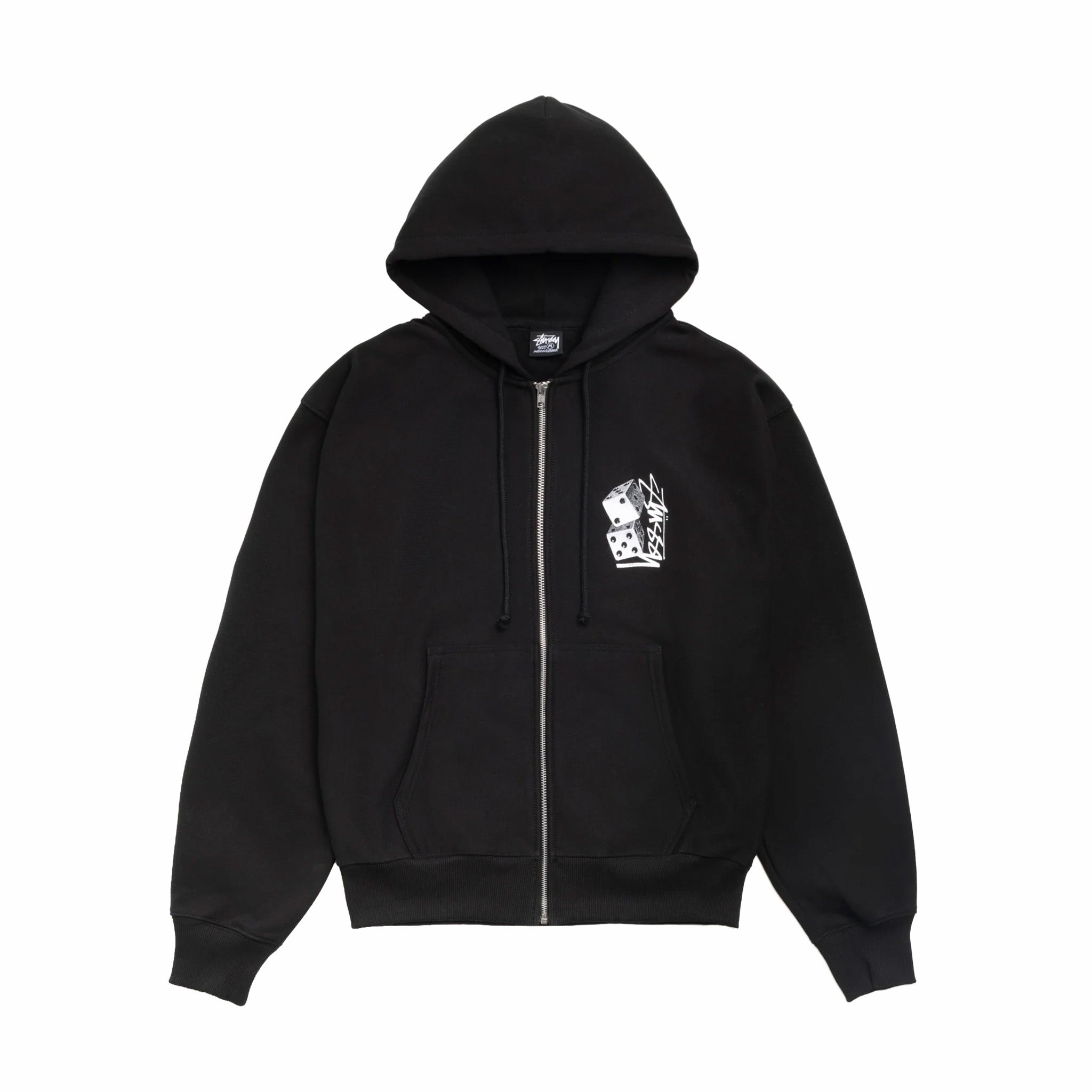 Stüssy Tall Dice Zip Hoodie (Black)