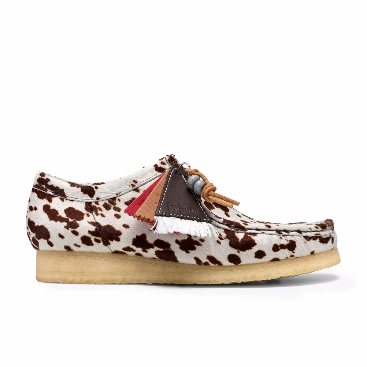 Clarks Men's Wallabee (Brown Cow Print)