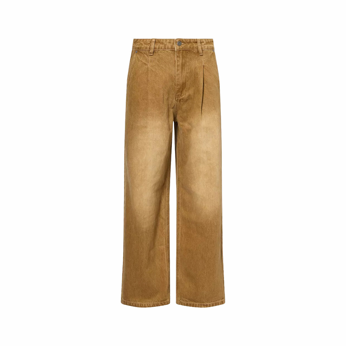 Found Pleated Jeans (Beige) - August Shop