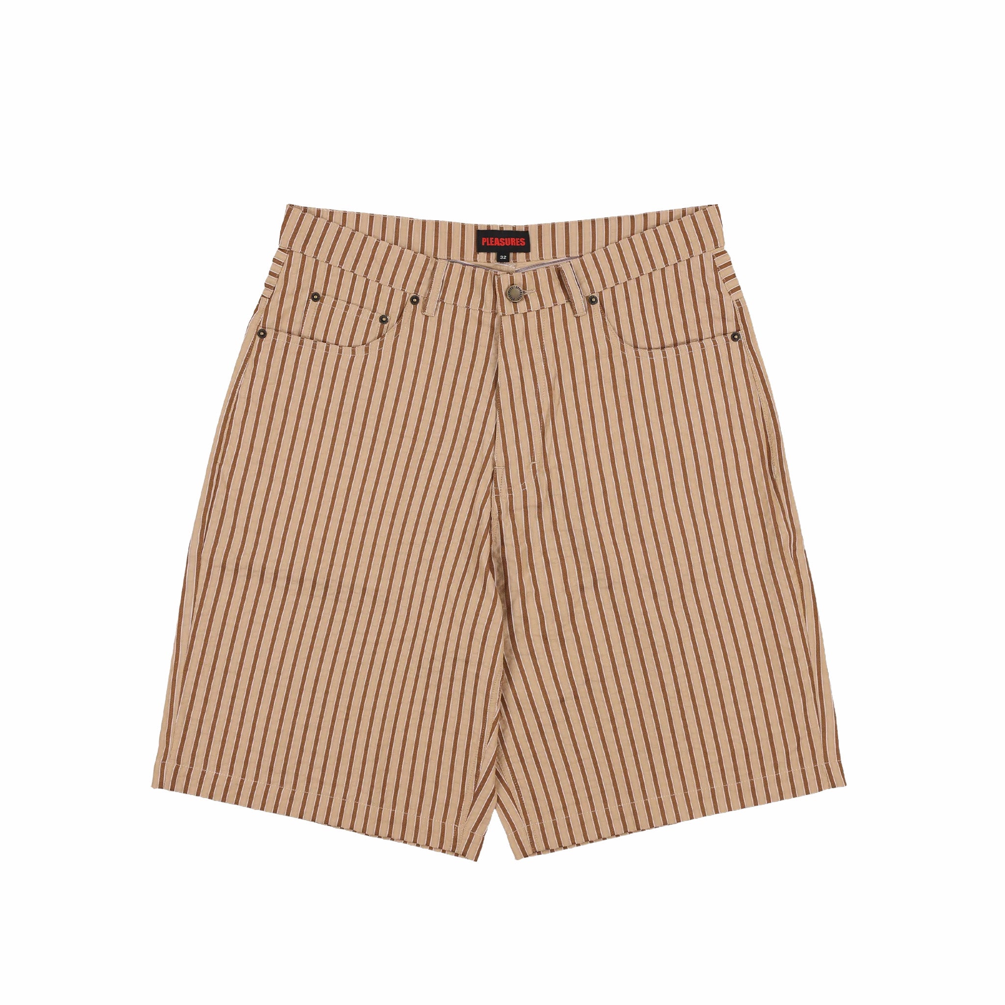 Pleasures Cat Mirror Shorts (Beige)