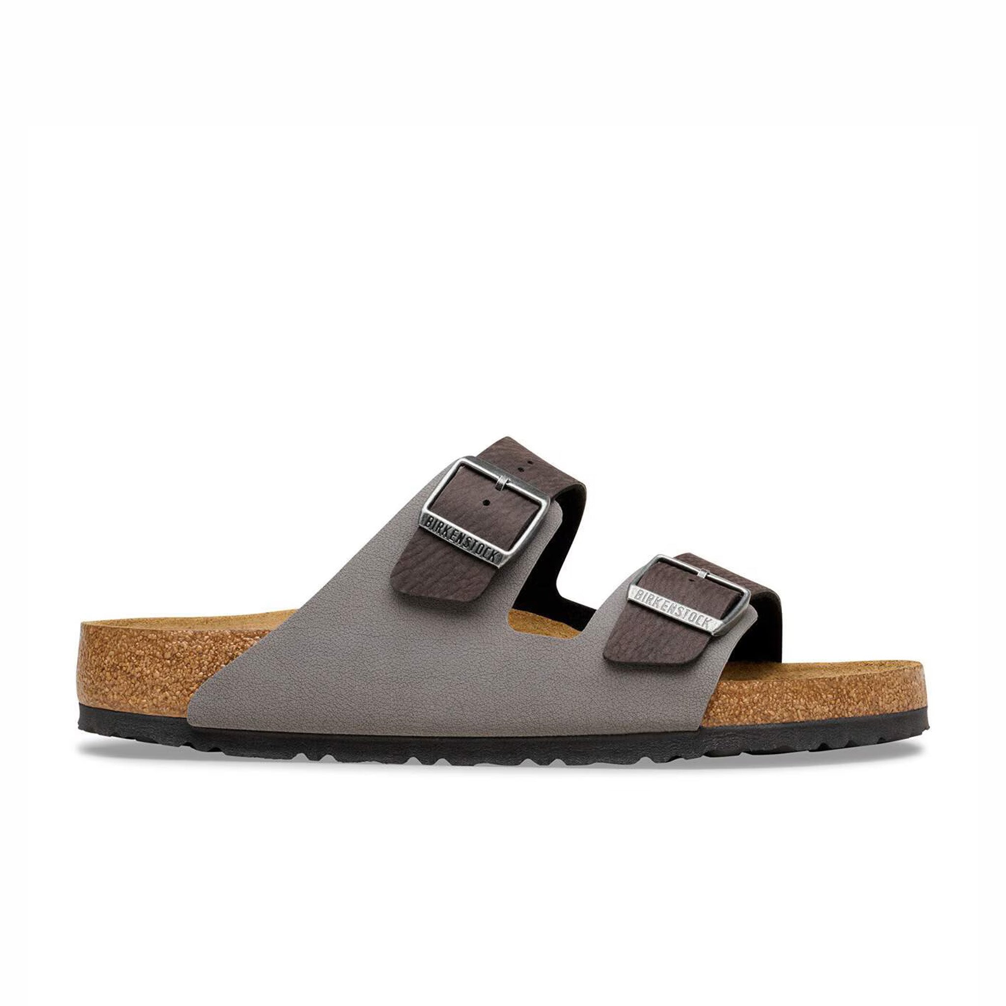 Birkenstock Men's Arizona Mixed Synthetic Material - Regular (Black/Dark Gray) - August Shop