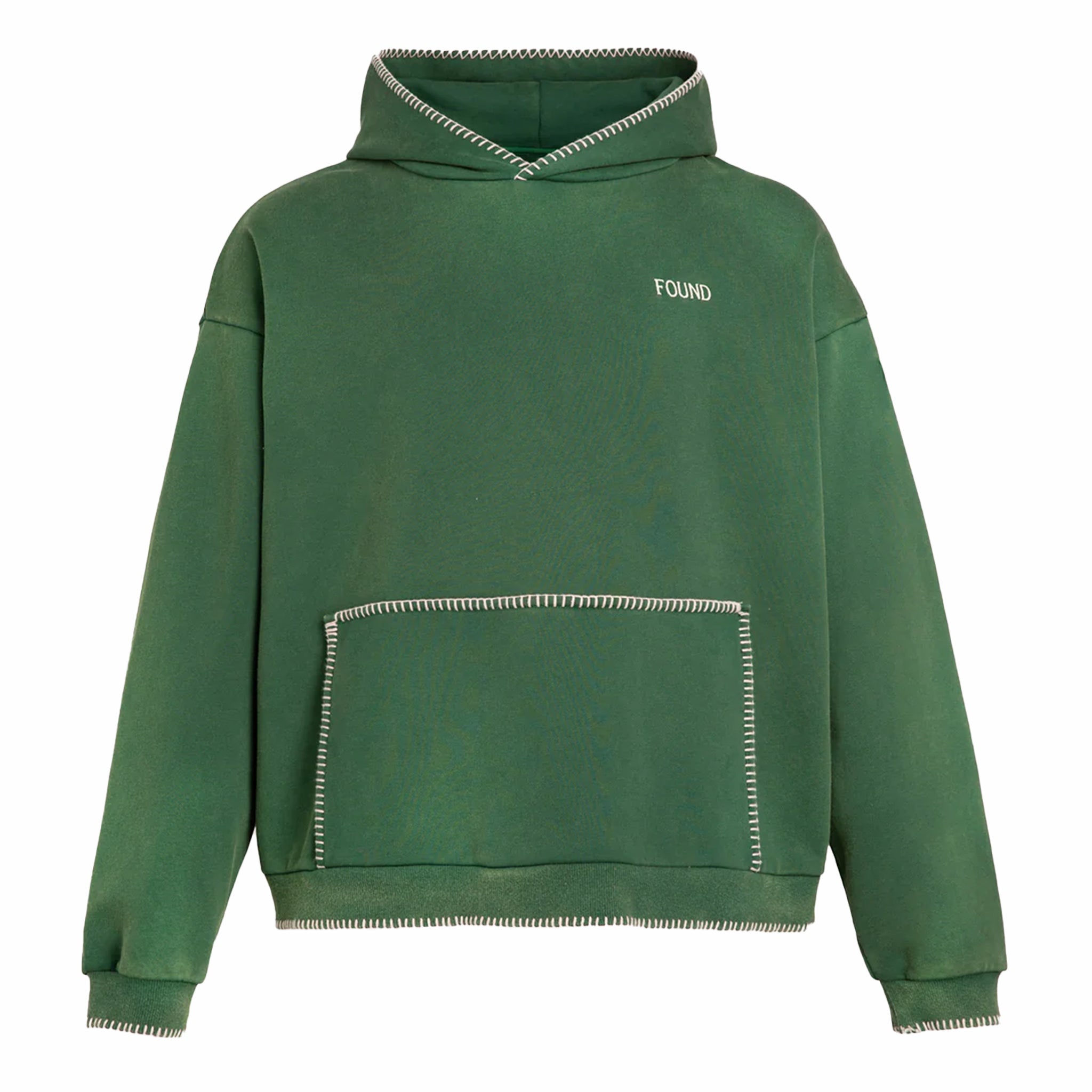 Found Stitched Border Hoodie (Vintage Forest) - August Shop