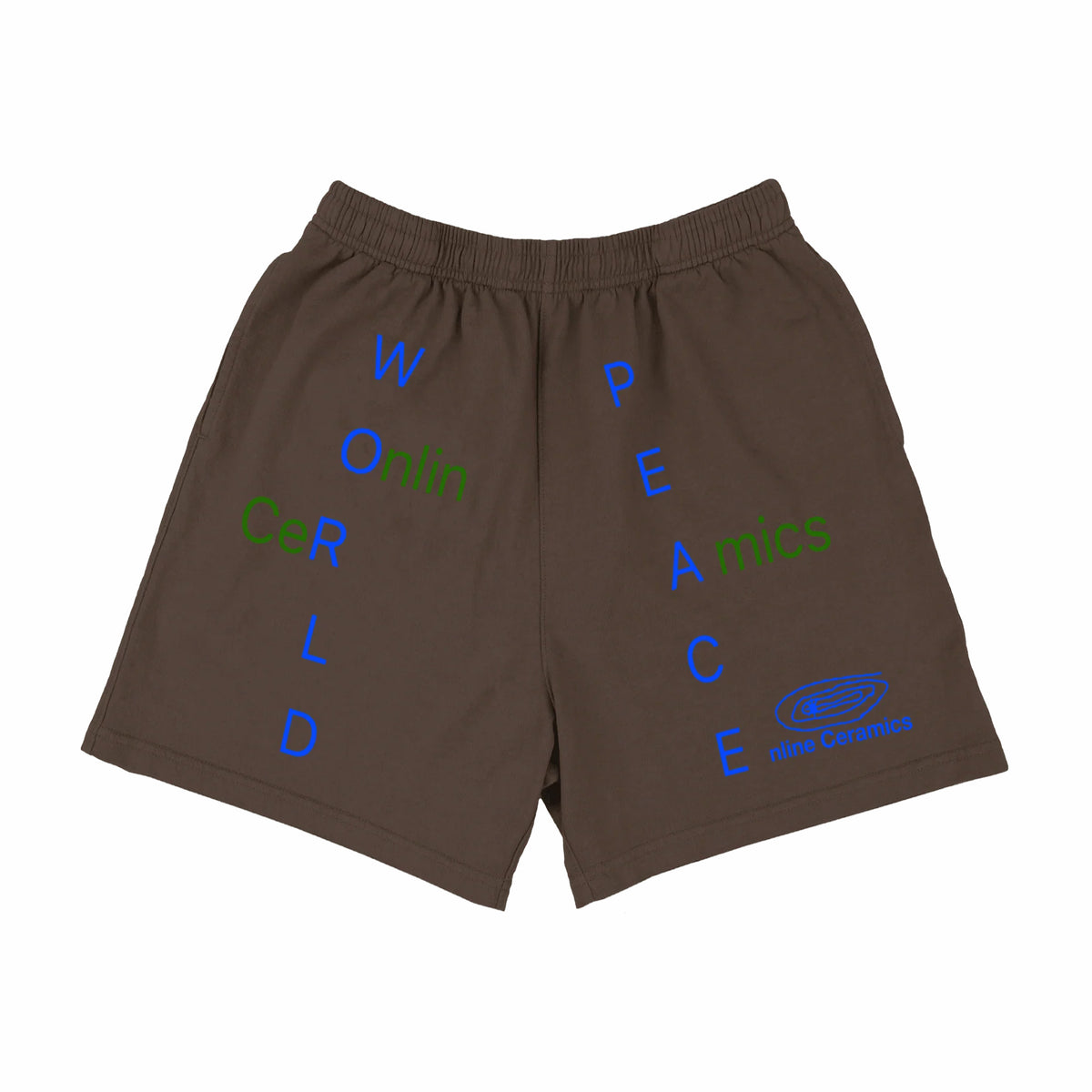 Online Ceramics World Peace Shorts (Brown) - August Shop