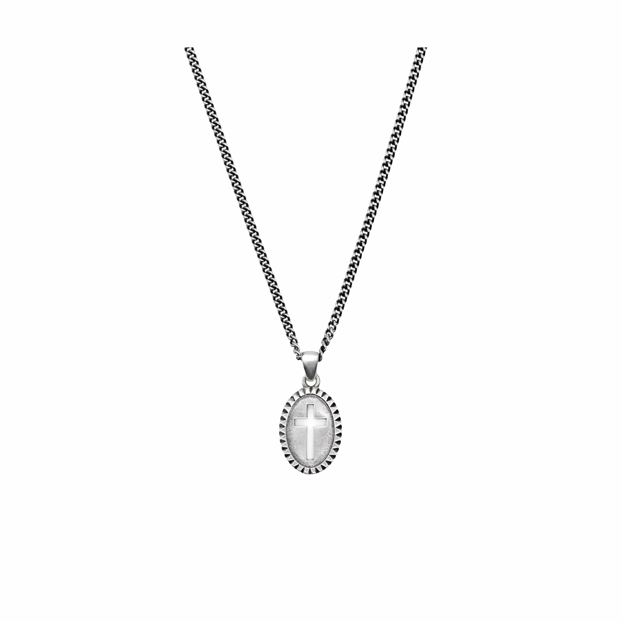 Serge DeNimes Silver Christ Necklace (Silver)
