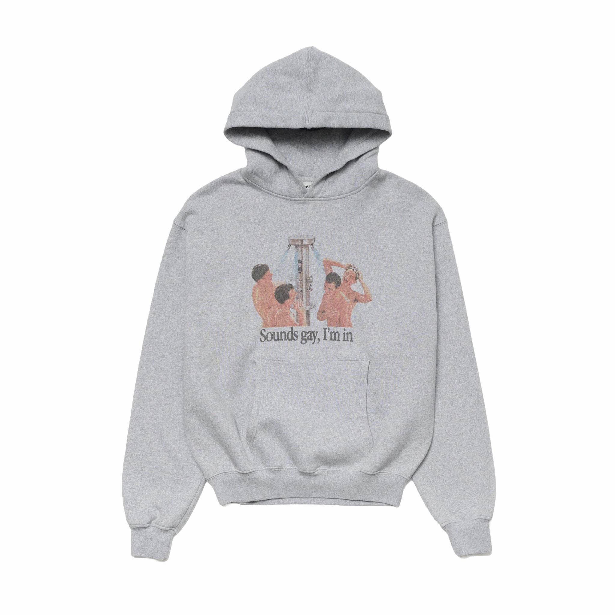 Carne Bollente Shower Thoughts Hoodie (Melange Grey) - August Shop